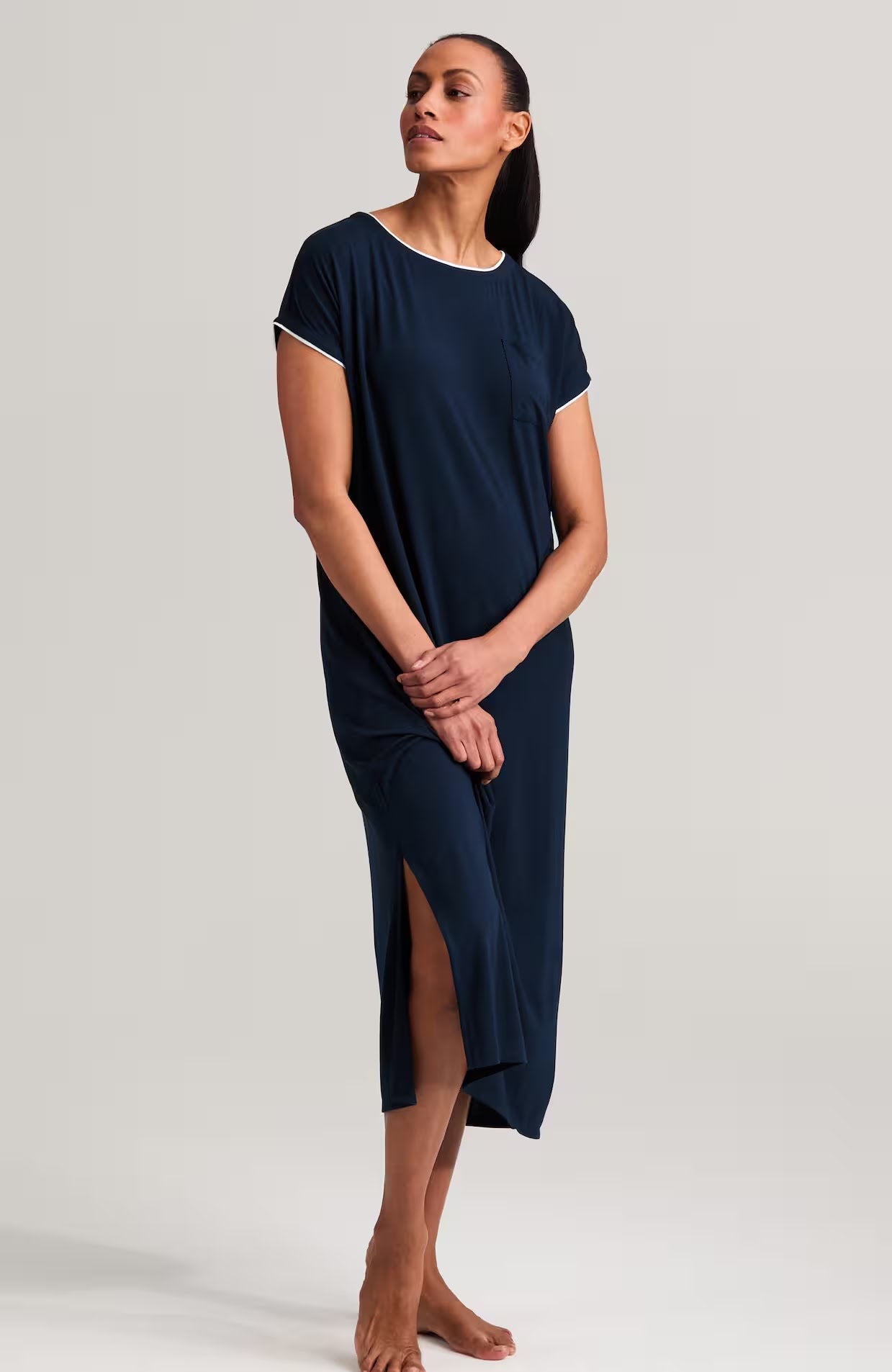 ✨ Tranquil Knit Midi Sleep Gown – Instant Download PDF Sewing Pattern