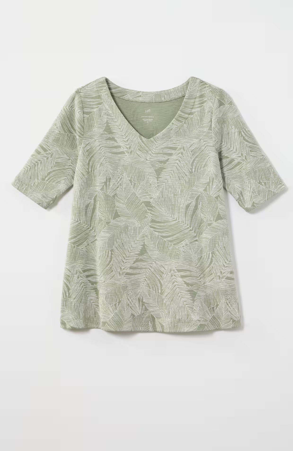 ✨ Botanical Print V-Neck Elbow Sleeve Tee – Instant Download PDF Sewing Pattern