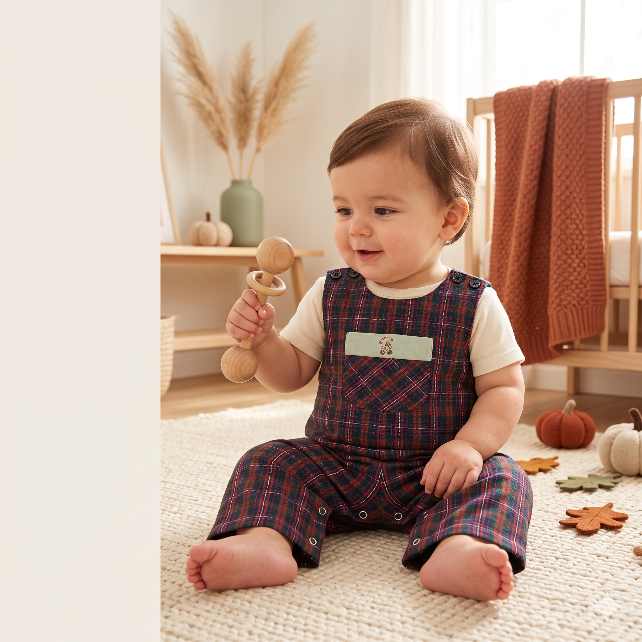 Baby Longall Romper โ Sewing Pattern (PDF) | Classic Shoulder-Button Overall NBโ4T