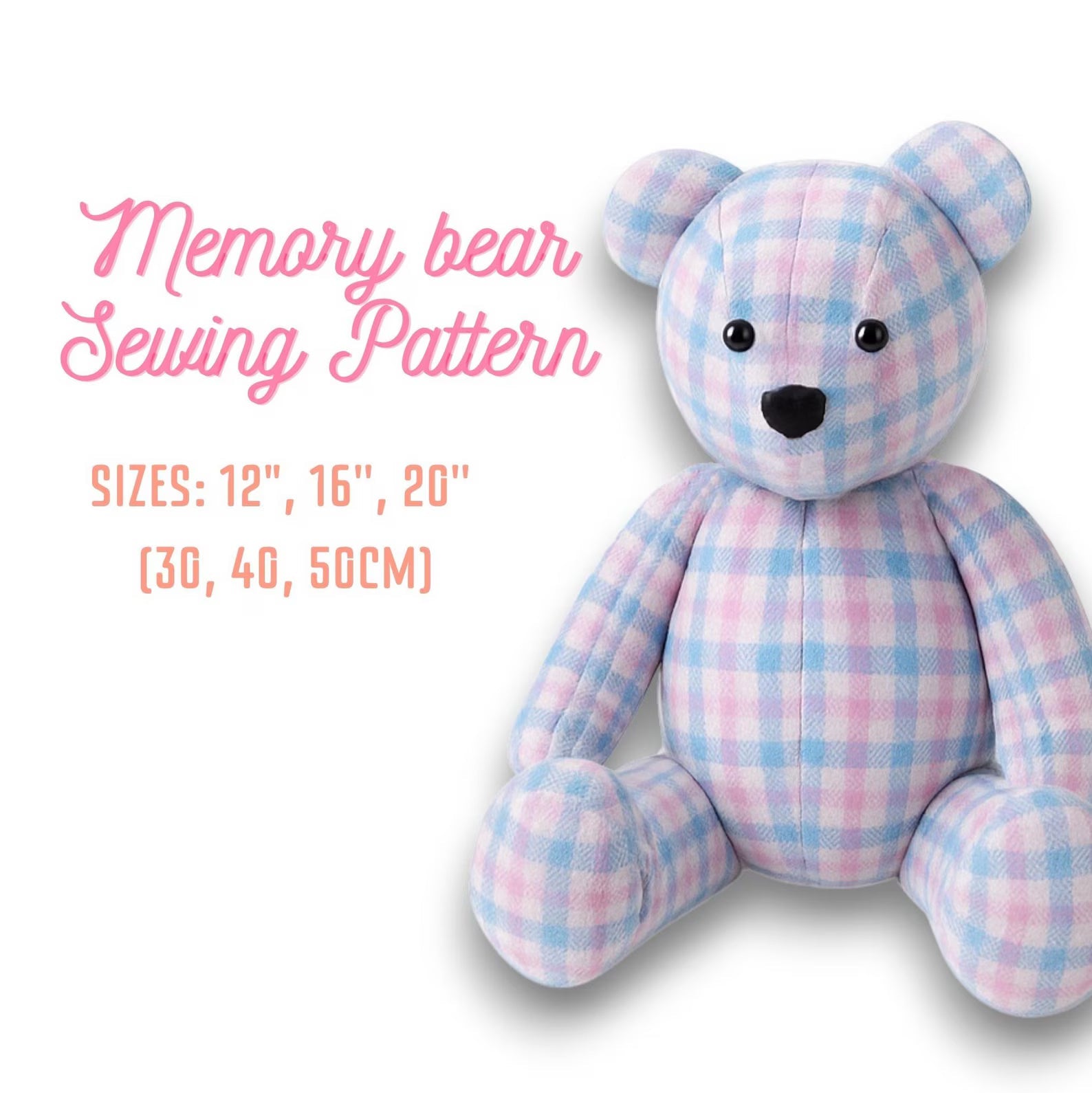 Memory Bear Sewing Pattern PDF | Keepsake Teddy Bear from Clothes