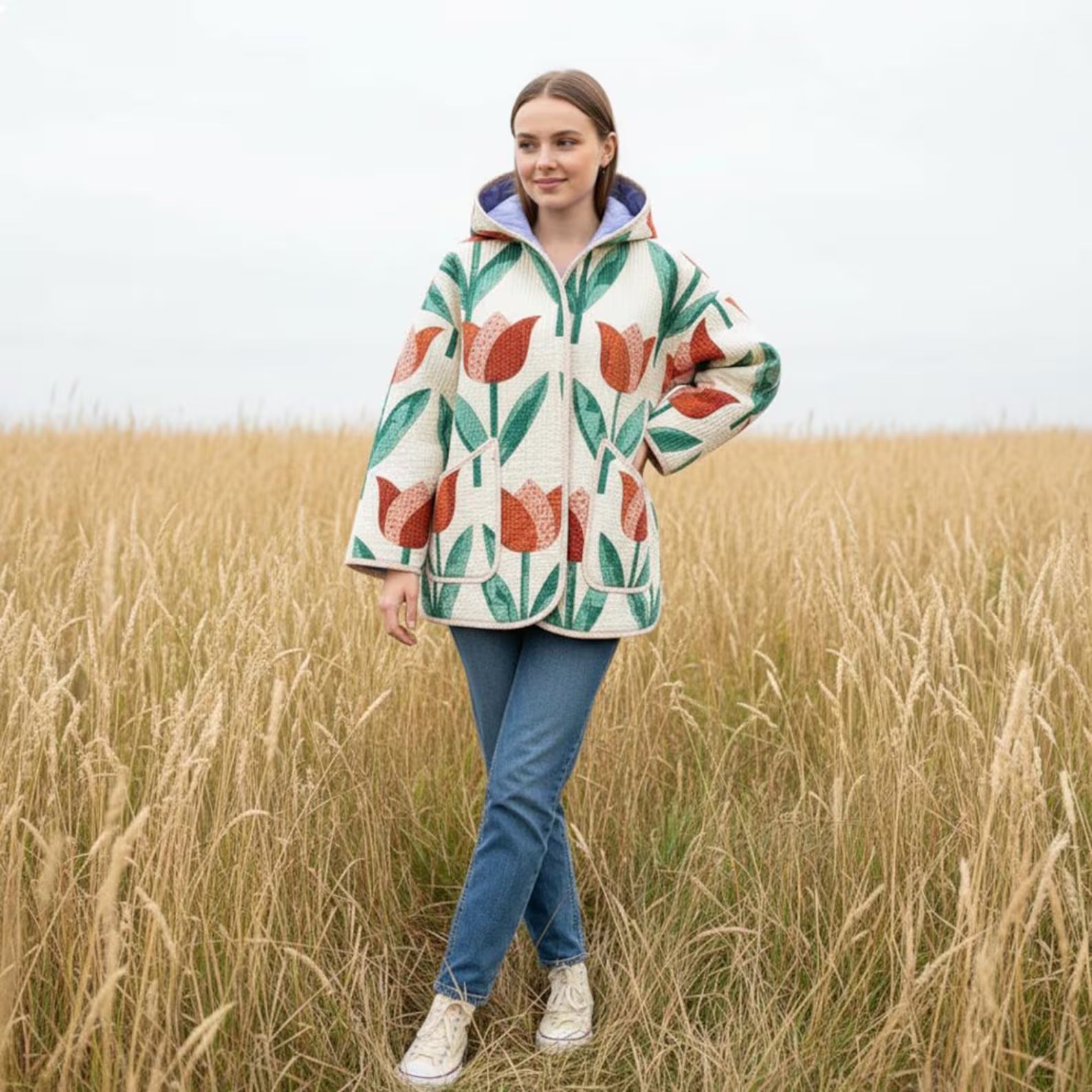 Beginner Hooded Quilted Jacket Sewing Pattern | Sizes XXS-4XL (Instant Download)