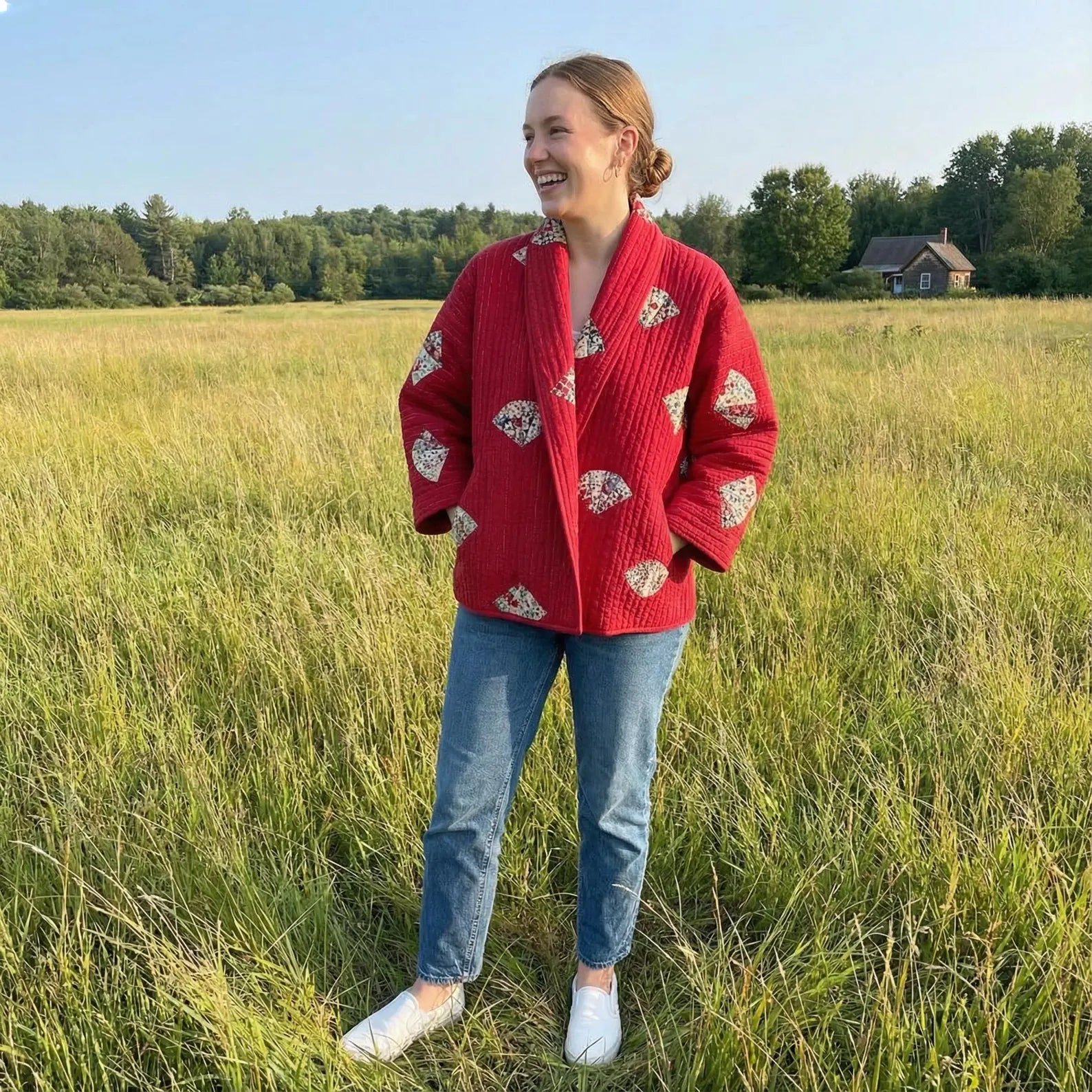 Blossom Quilt coat Sewing Pattern | beginner friendly, Sizes XXS-4XL | jacket pattern |(Instant Download)