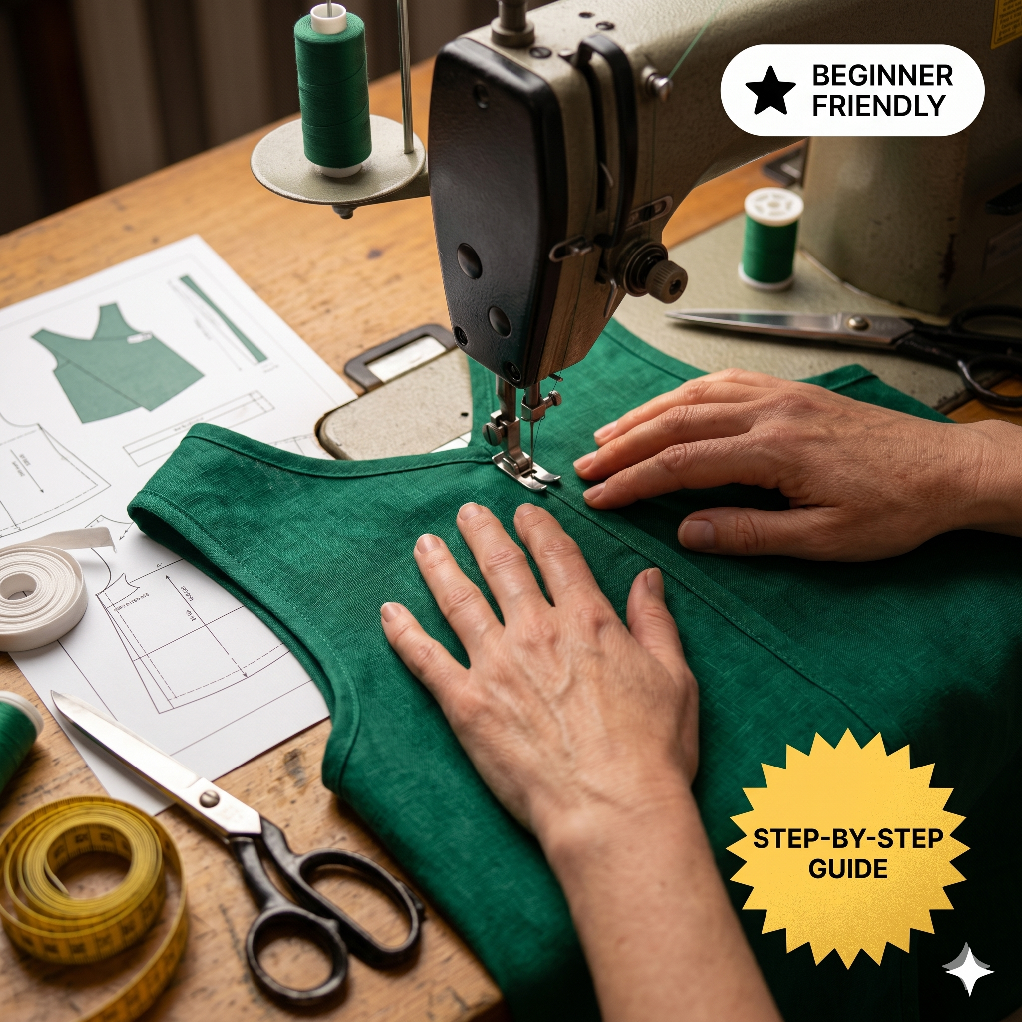 Cross Back Top Sewing Pattern | Easy Sewing Pattern PDF for Beginners | XS-XL | Instant Download | A0, A4, Easy Instructions, Video Tutorial