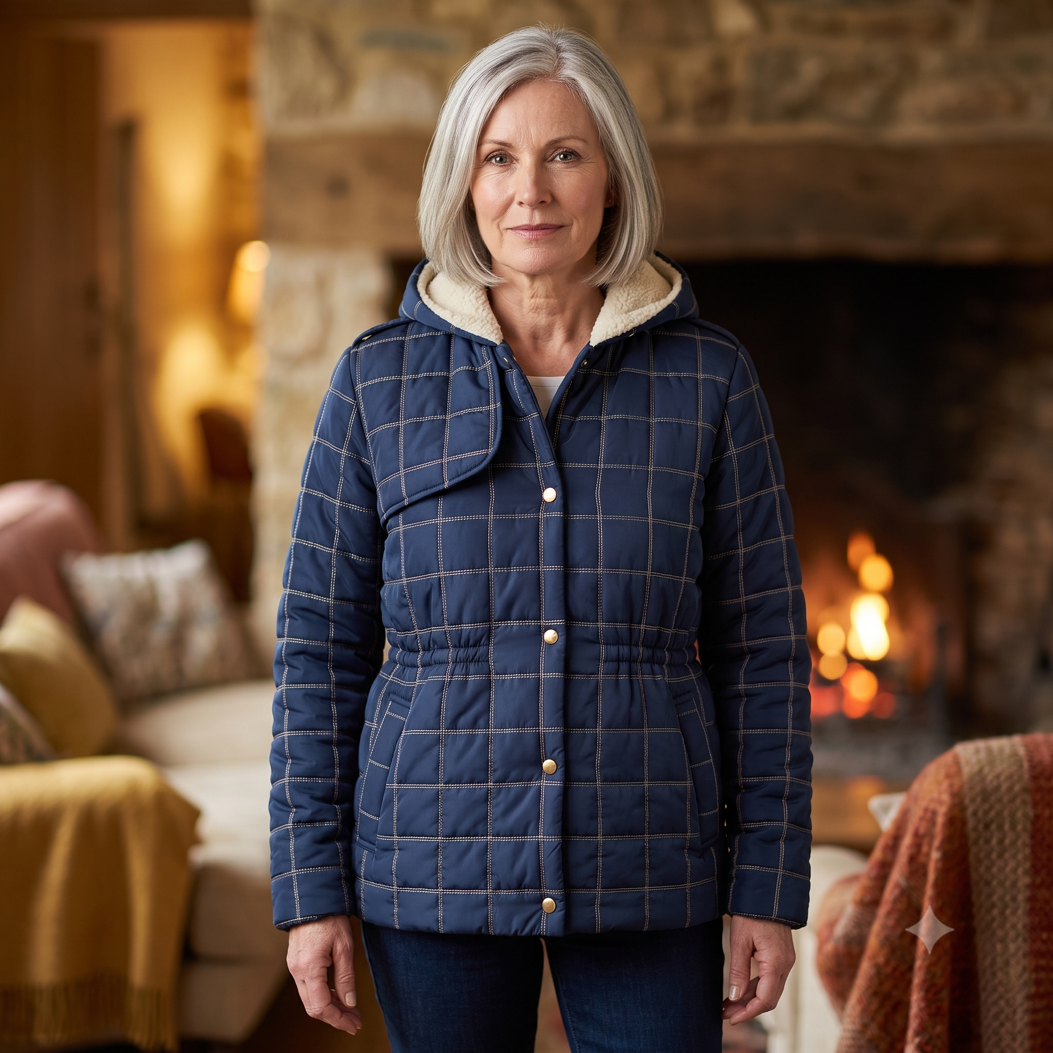 DEMNA Padded Coat Sewing Pattern PDF, Puffer Style Coat, Hooded Winter Jacket, Drawstring Waist, Raglan Pockets, Intermediate, Sizes 34–48