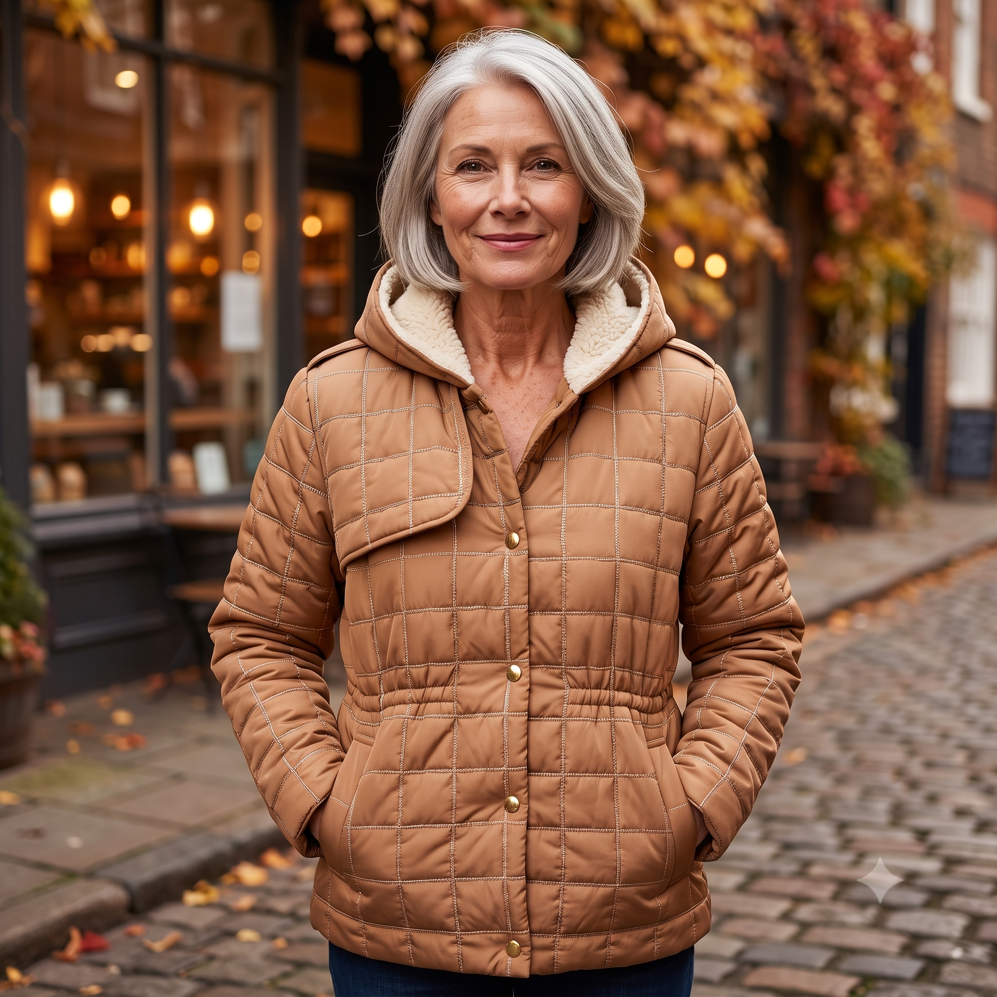 DEMNA Padded Coat Sewing Pattern PDF, Puffer Style Coat, Hooded Winter Jacket, Drawstring Waist, Raglan Pockets, Intermediate, Sizes 34–48