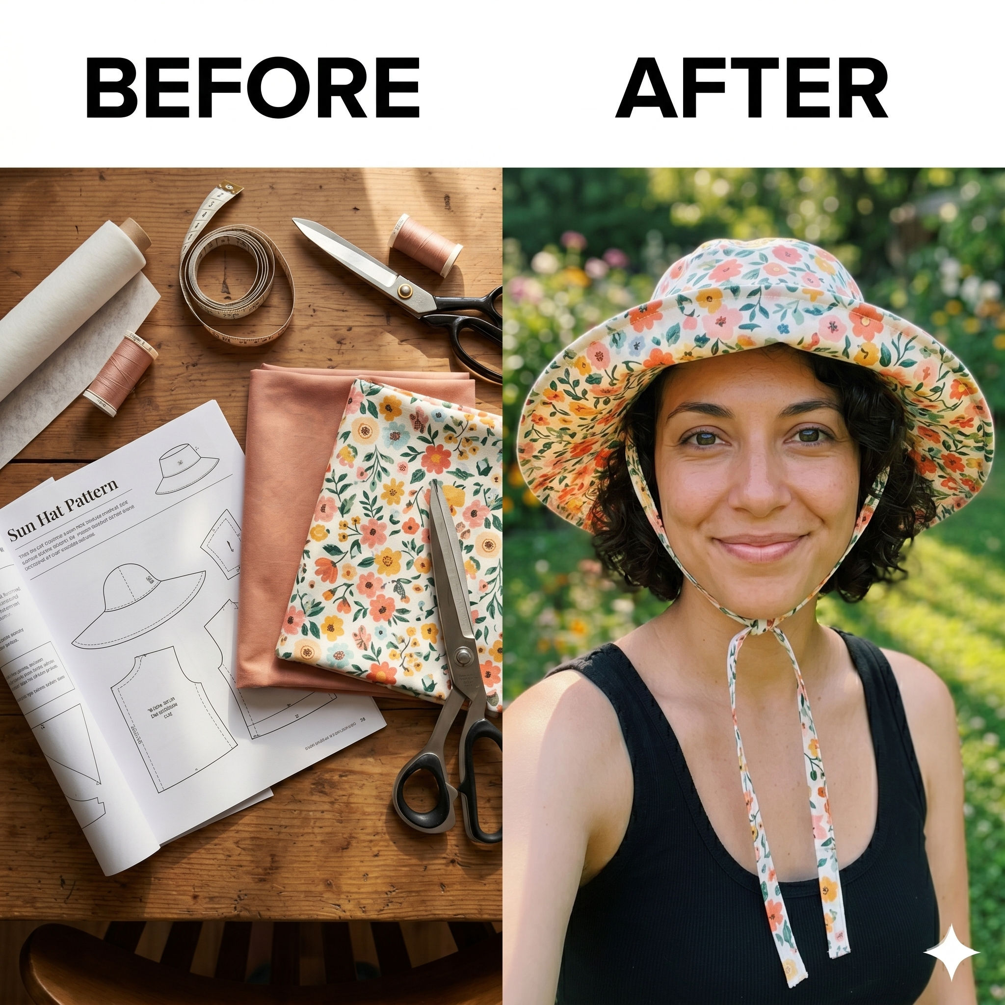 ✨ Eija Reversible Bucket Hat – Instant Download PDF Sewing Pattern