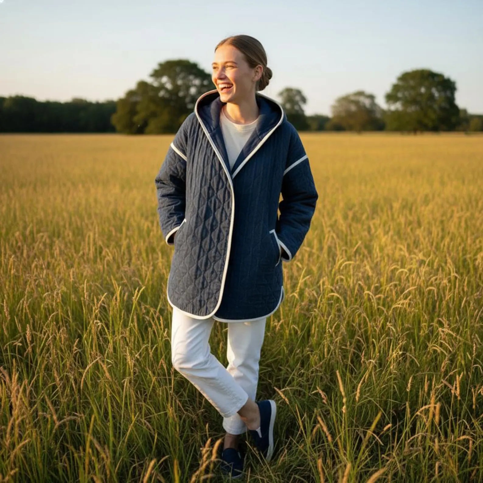 Florence Quilt Coat Beginner Sewing Pattern | Sizes XXS-4XL | Jacket Cardigan | Long Coat | INSTANT DOWNLOAD