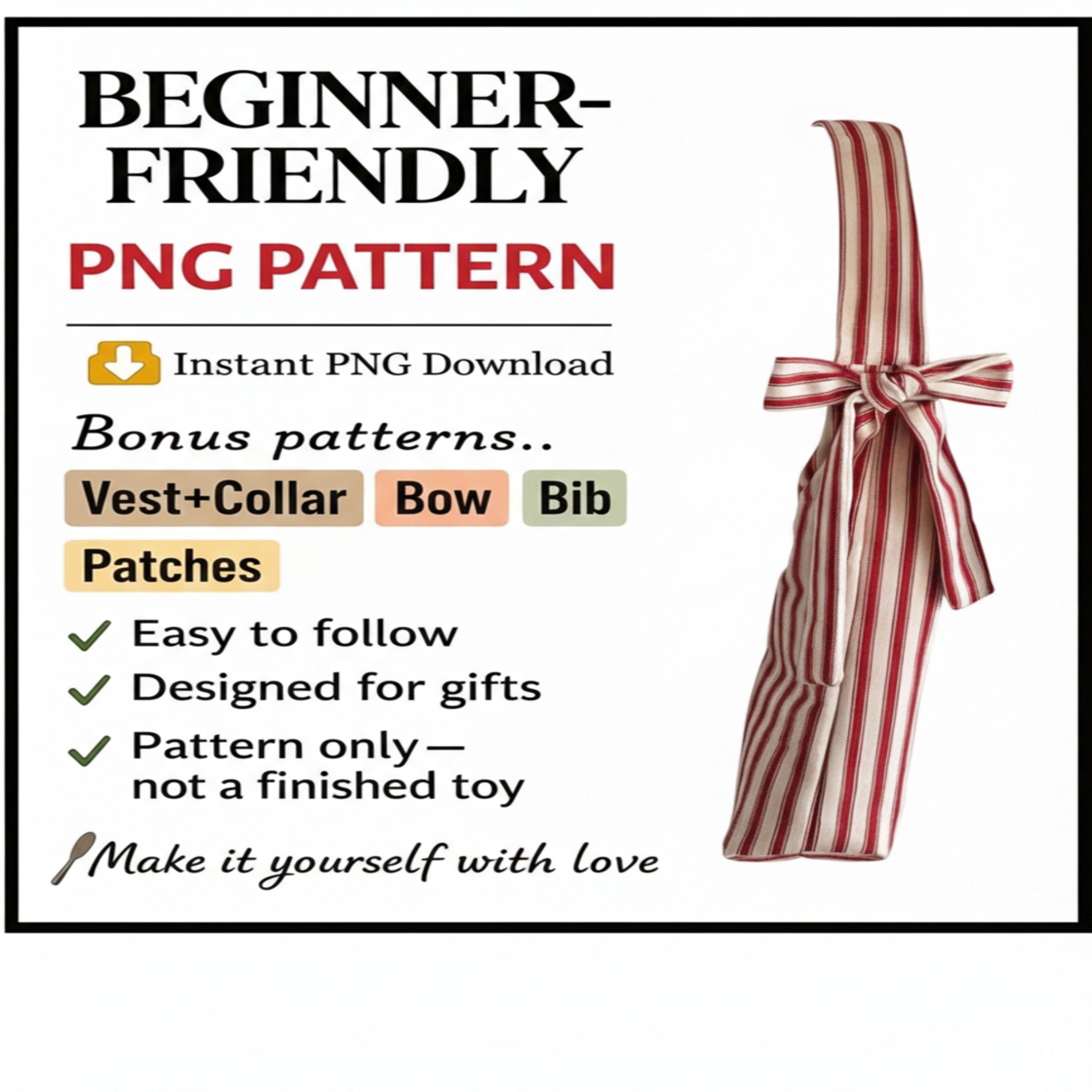 Slouchy Bow Bag Sewing Pattern: Beginner Friendly