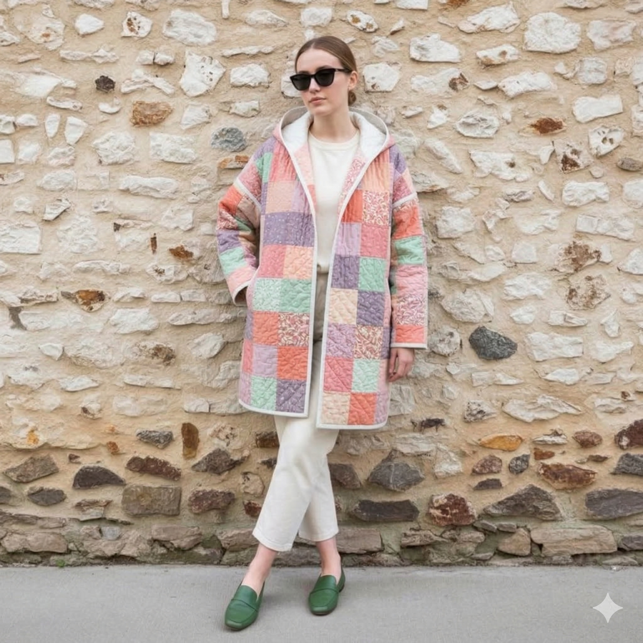 Florence Quilt Coat Sewing Pattern | Beginner Friendly | Jacket Cardigan | Long Coat | Sizes XXS-4XL | Instant Download