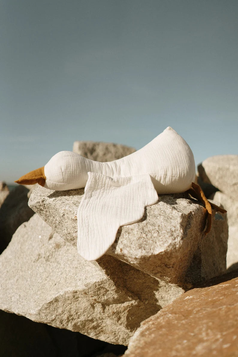 Goose Soft Toy Sewing Pattern, instant download PDF format, step by step photo tutorial included