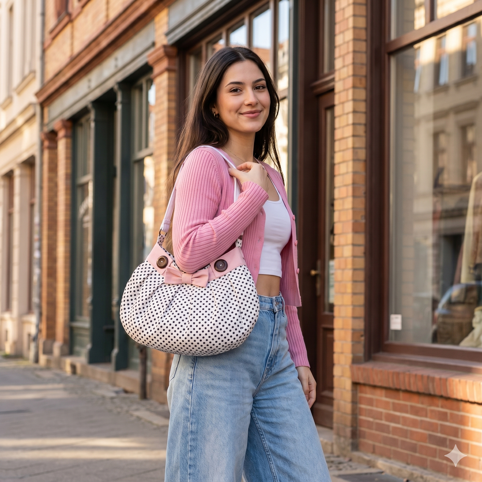 Harbour Bag Sewing Pattern | Pleated Shoulder Bag | Button Closure (Digital PDF)