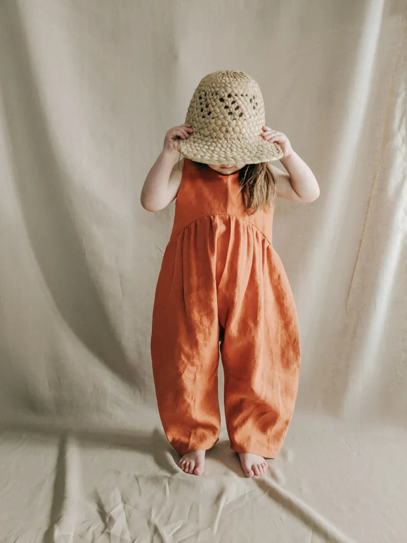 Harem Romper PDF Sewing Pattern, Baby Romper Sewing Pattern, Woven Romper Pattern, Billow Romper, Jumpsuit Pattern, Dungaree Pattern