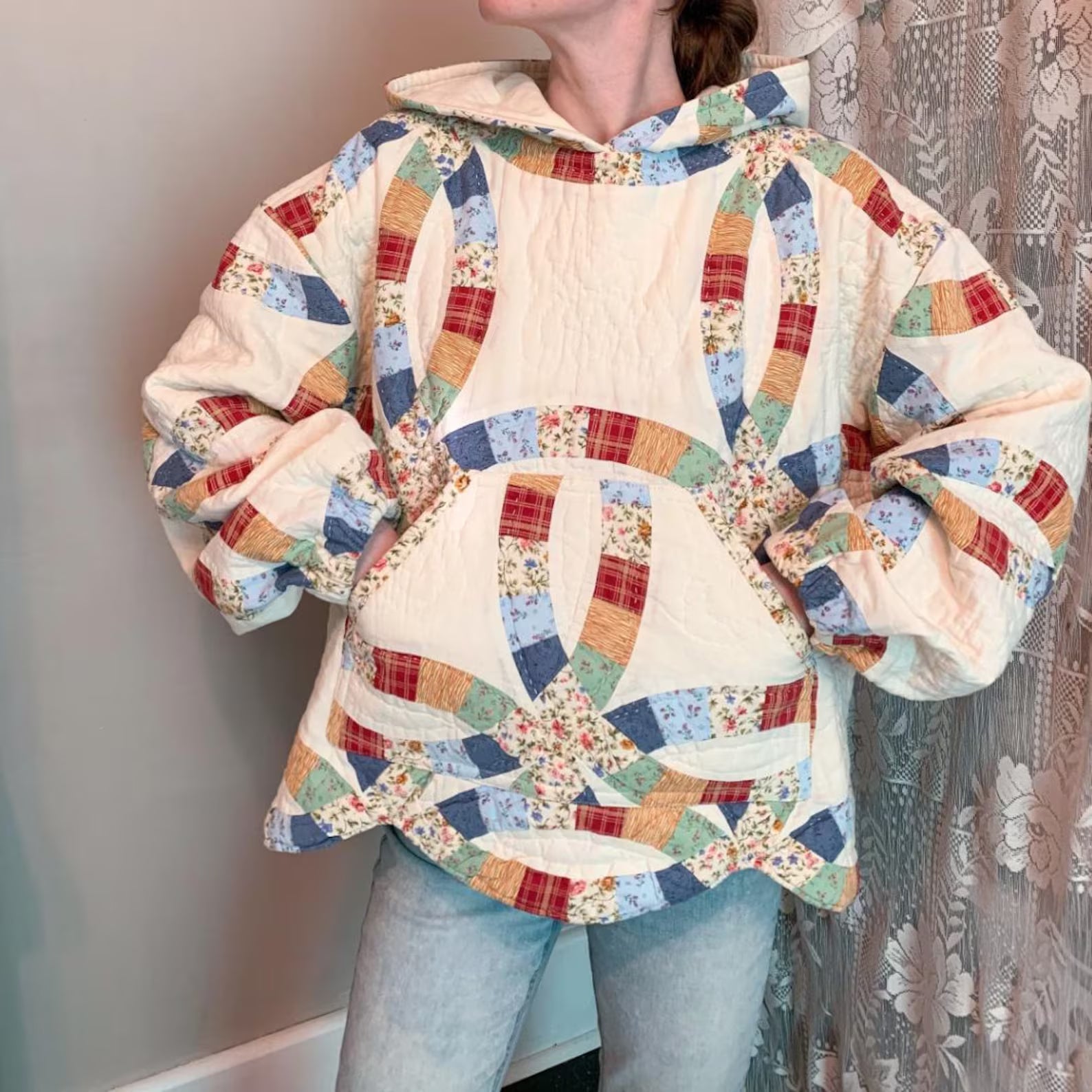 Quilt Hoodie PDF Sewing Pattern | Beginner Friendly | Sizes XS-S, M-L, L-XL | Instruction Booklet | Quilt Hoodie | Women’s Hoodie Pattern