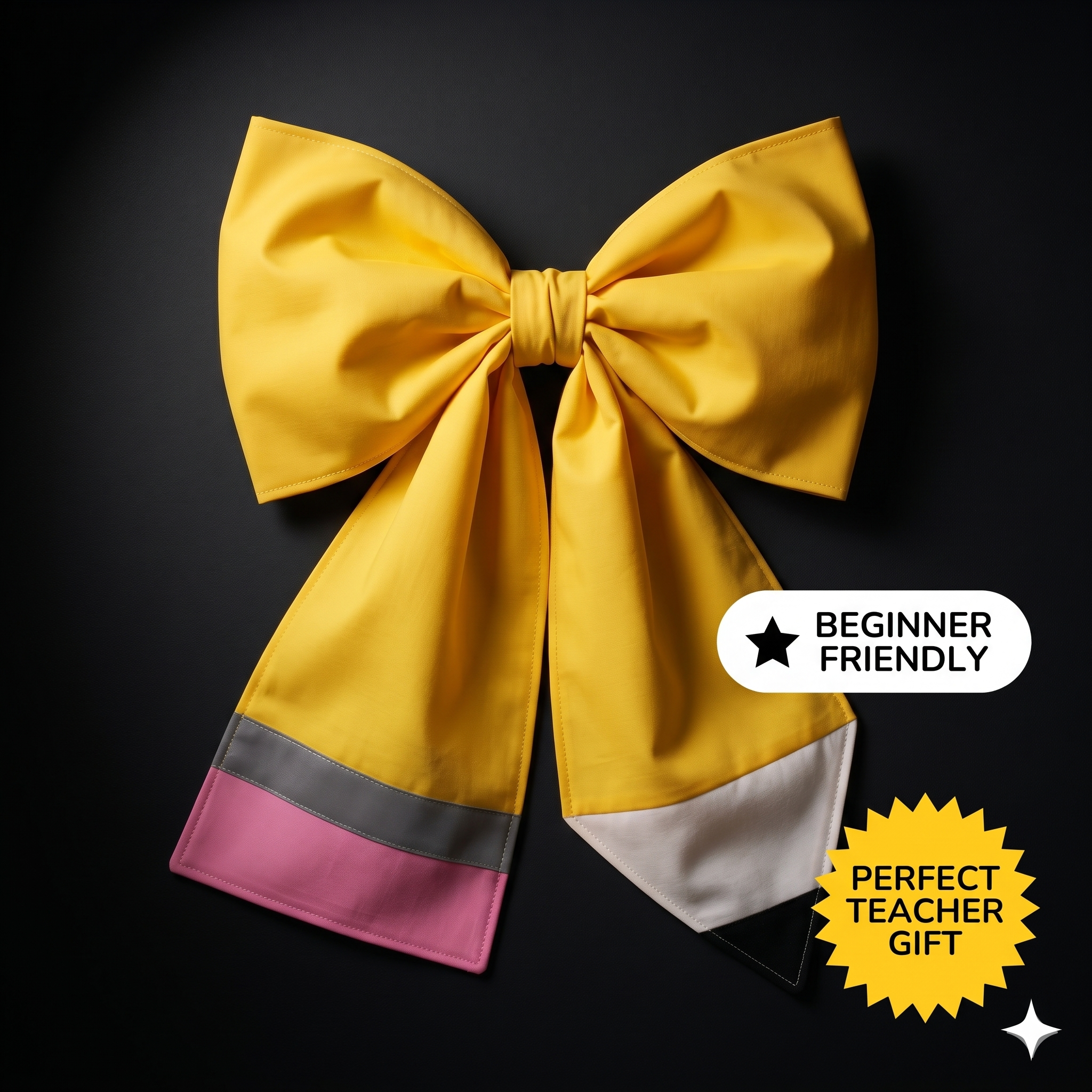 Large Pencil Bow PATTERN ONLY