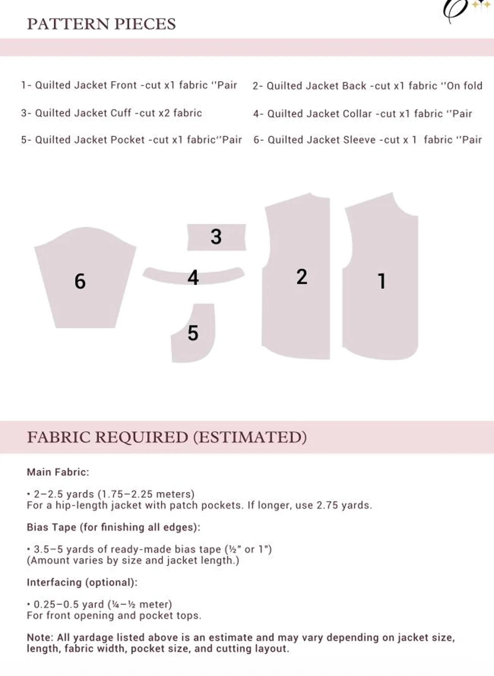 Lirio Quilted Jacket Sewing Pattern | Beginner Friendly, Sizes XXS-4XL (Instant Download)