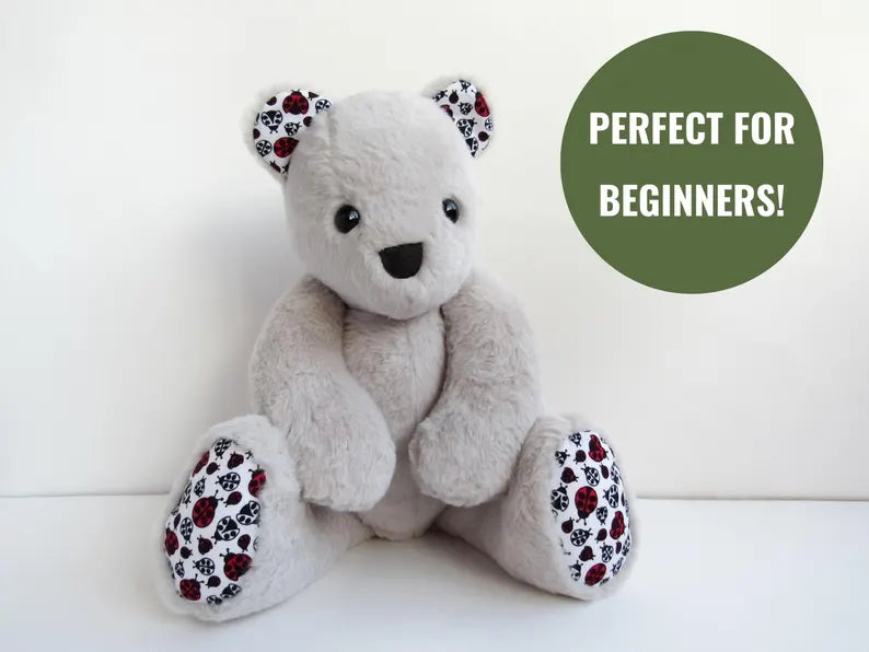 Memory Bear & Bunny Sewing Pattern: Keepsake Plush Template (PDF)