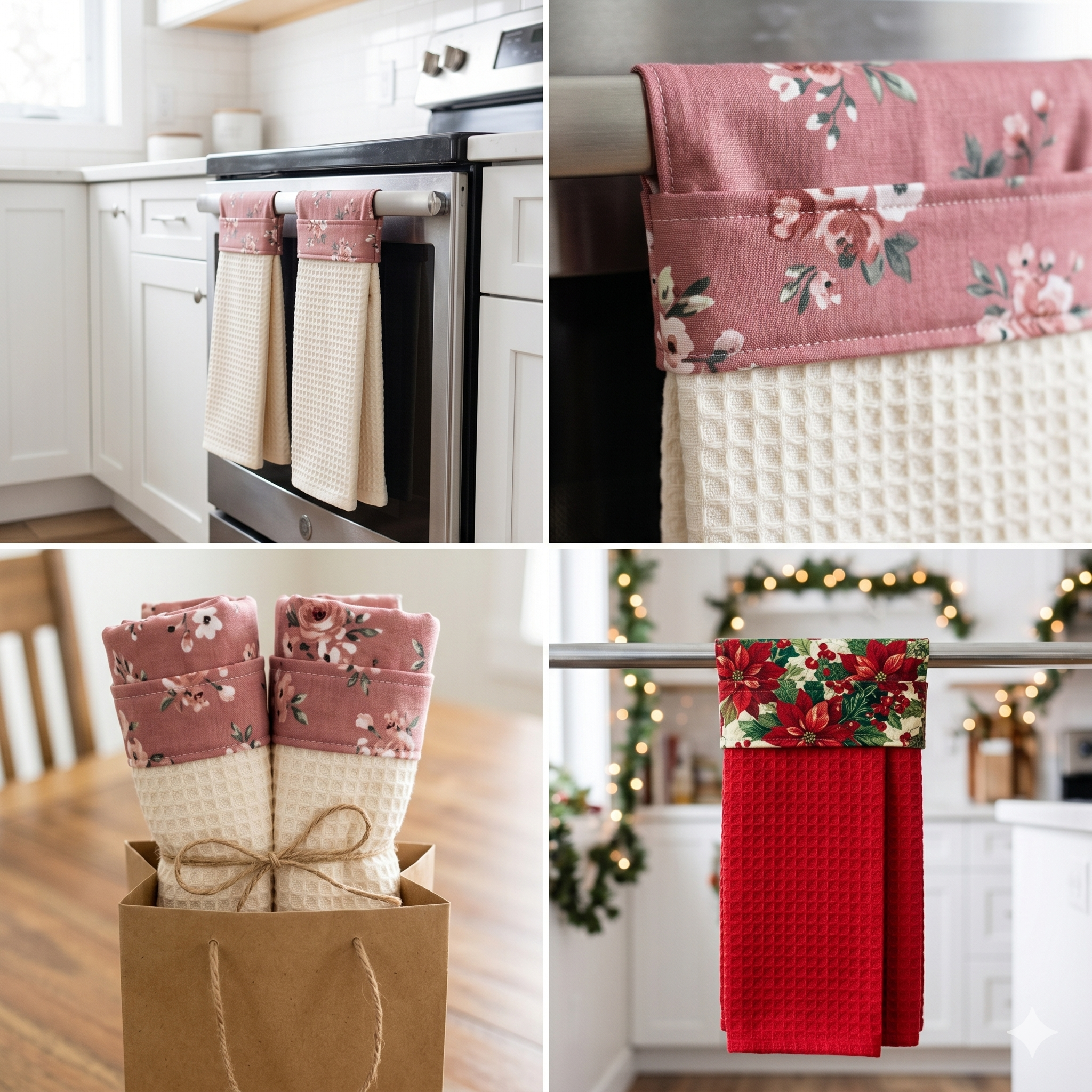 Modern Hanging Tea Towel Sewing Pattern: Beginner Friendly (Digital Download)