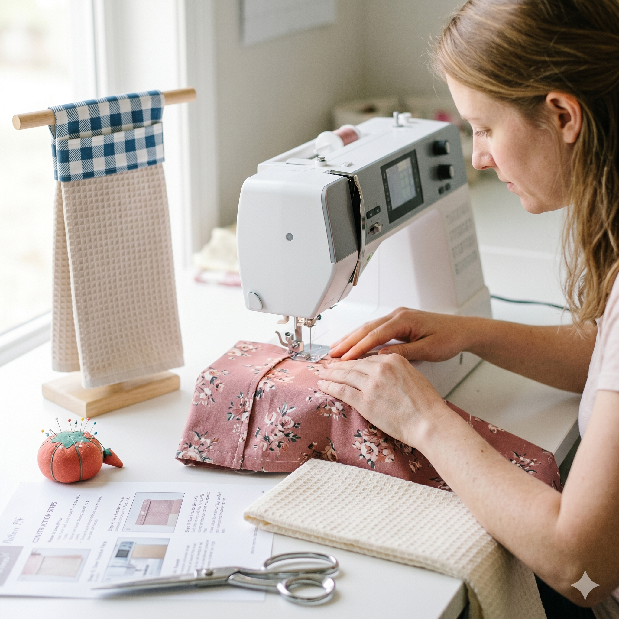 Modern Hanging Tea Towel Sewing Pattern: Beginner Friendly (Digital Download)