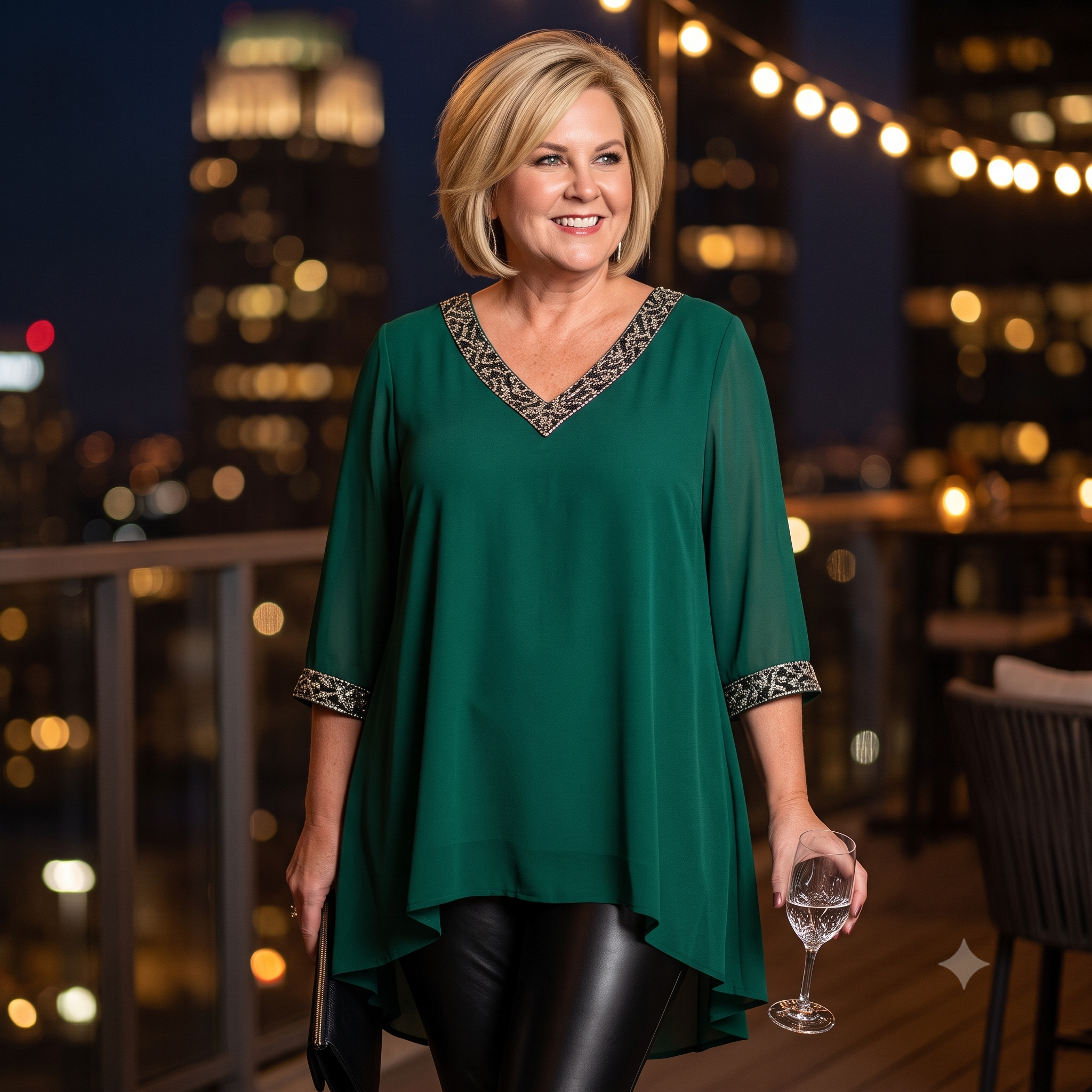 Plus Size Tunic Sewing Pattern PDF, V Neck Blouse Pattern, Curvy Women's Top, Loose or Belted Tunic, Sizes M–6XL, Instant Download
