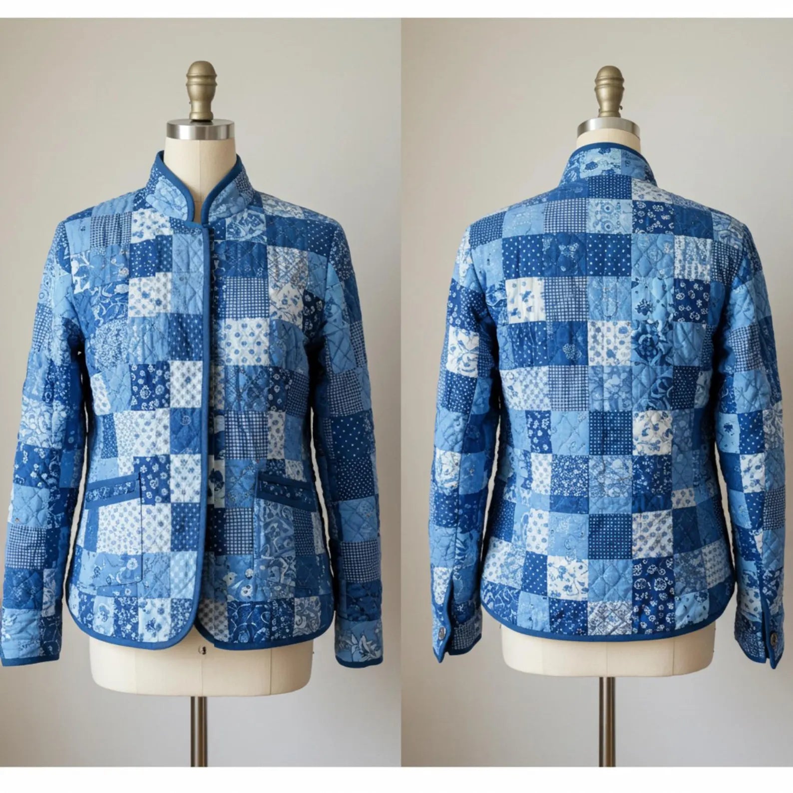 Quilted Jacket Sewing Pattern | Beginner Friendly, Sizes XXS-4XL (Instant Download)