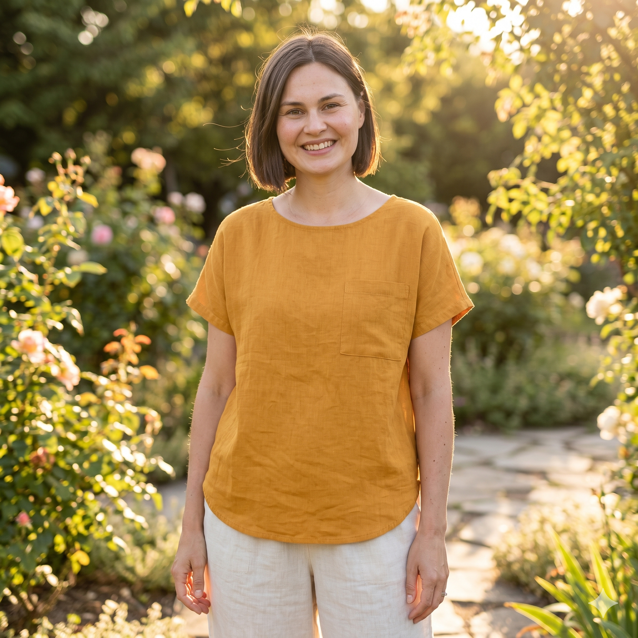 Summer Top Sewing Pattern PDF | Relaxed Linen Blouse Pattern for Women | Easy Beginner Sewing | A0 A4 Copy Shop | Sizes 12-30