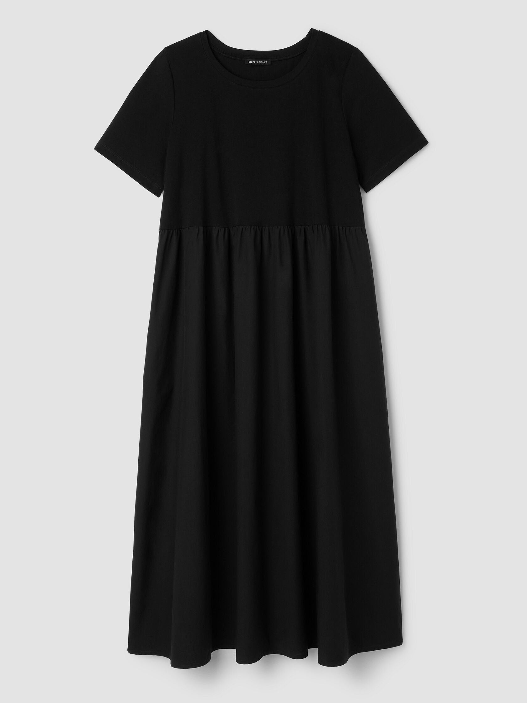Two-Fabric Gathered Midi Dress – Instant Download PDF Sewing Pattern
