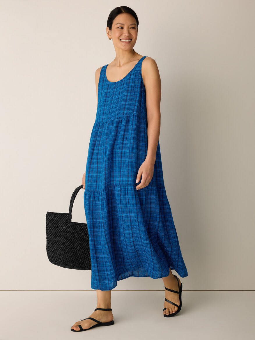 Tiered Linen Maxi Dress – Instant Download PDF Sewing Pattern