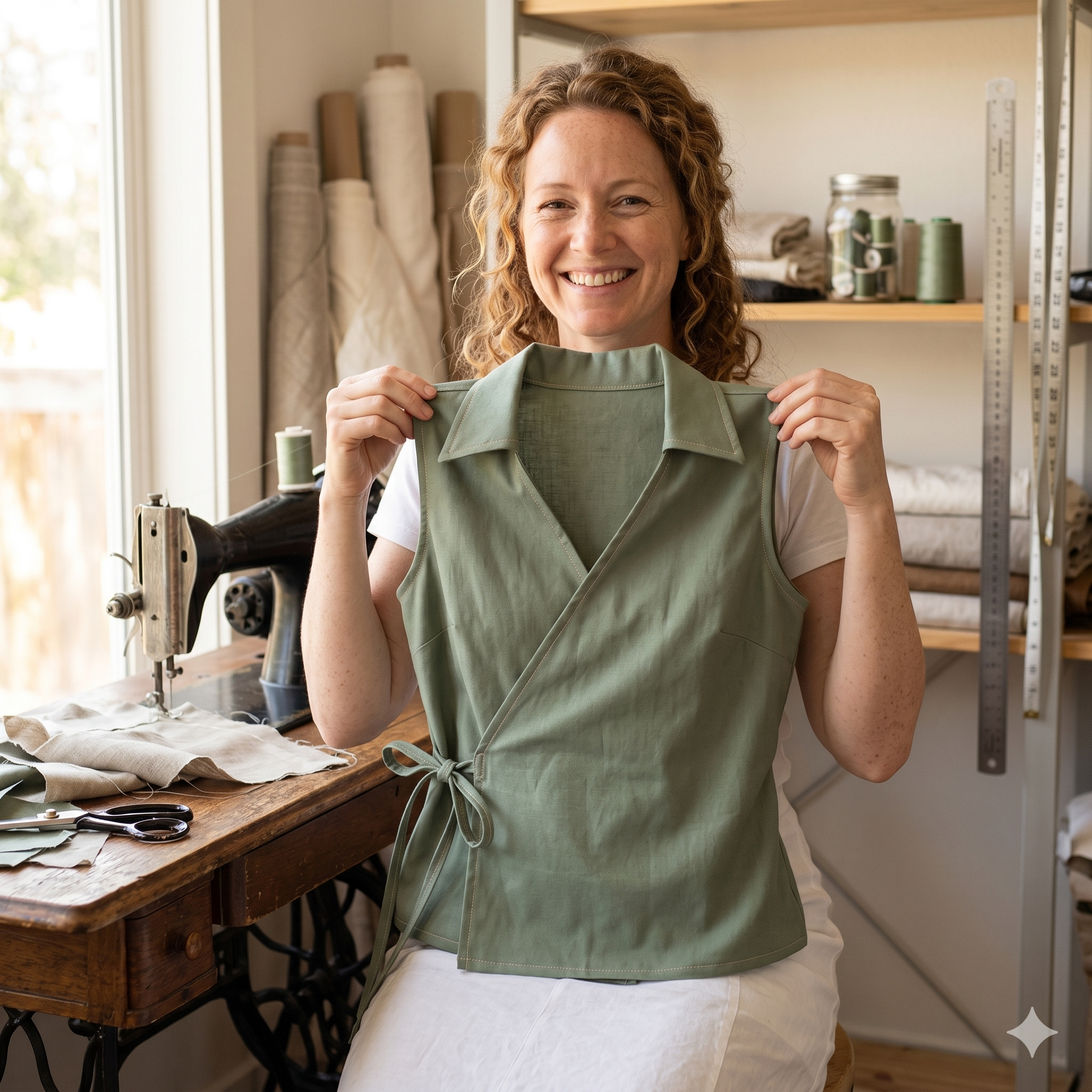 Side Tie Tank blouse Sewing Pattern | Beginner Friendly, Sizes XXS 5XL (Instant Download)