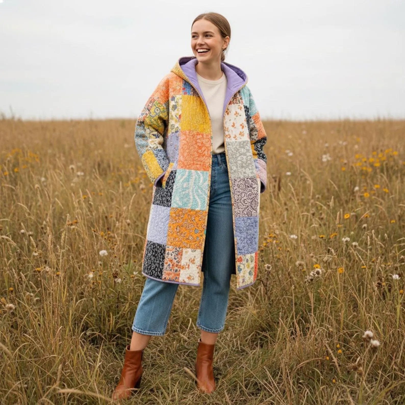 Siena Quilt Coat Sewing Pattern | Beginner-Friendly, XXS-4XL (Instant Download)