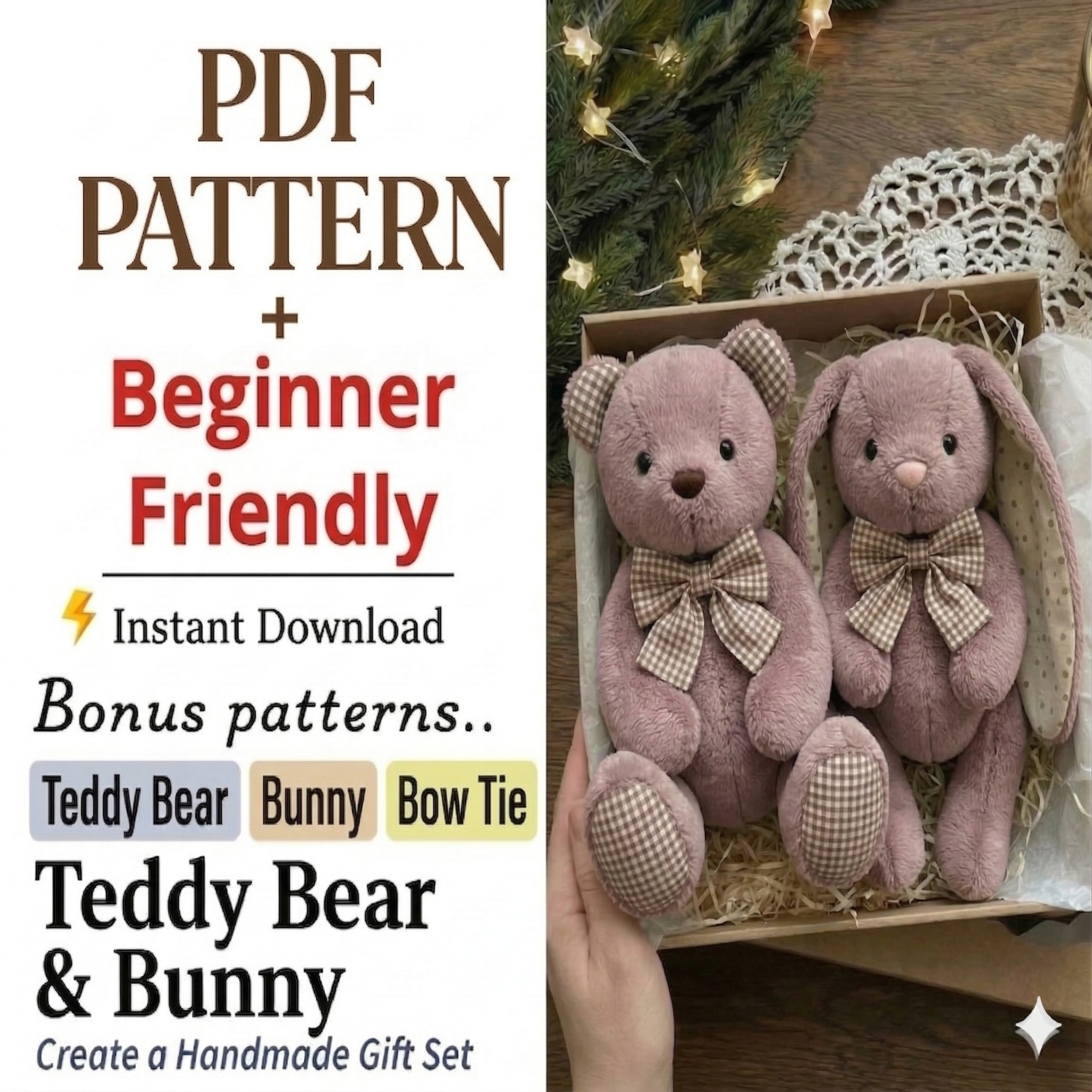 Memory Bear beautiful Pattern & Step-by-Step Sewing Tutorial pdf