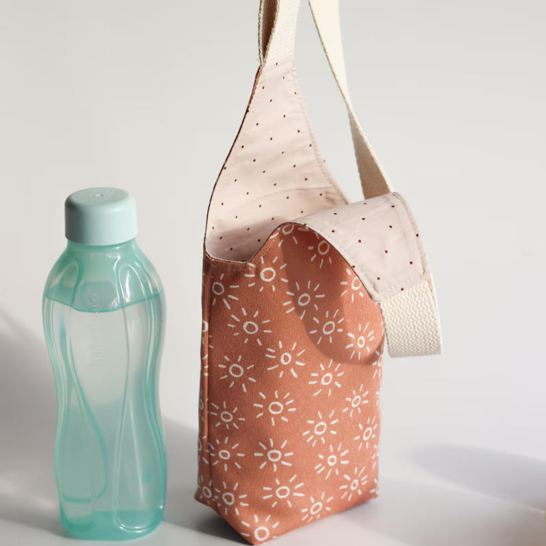Water Bottle Bag Pattern, Wine Bag Tutorial PDF