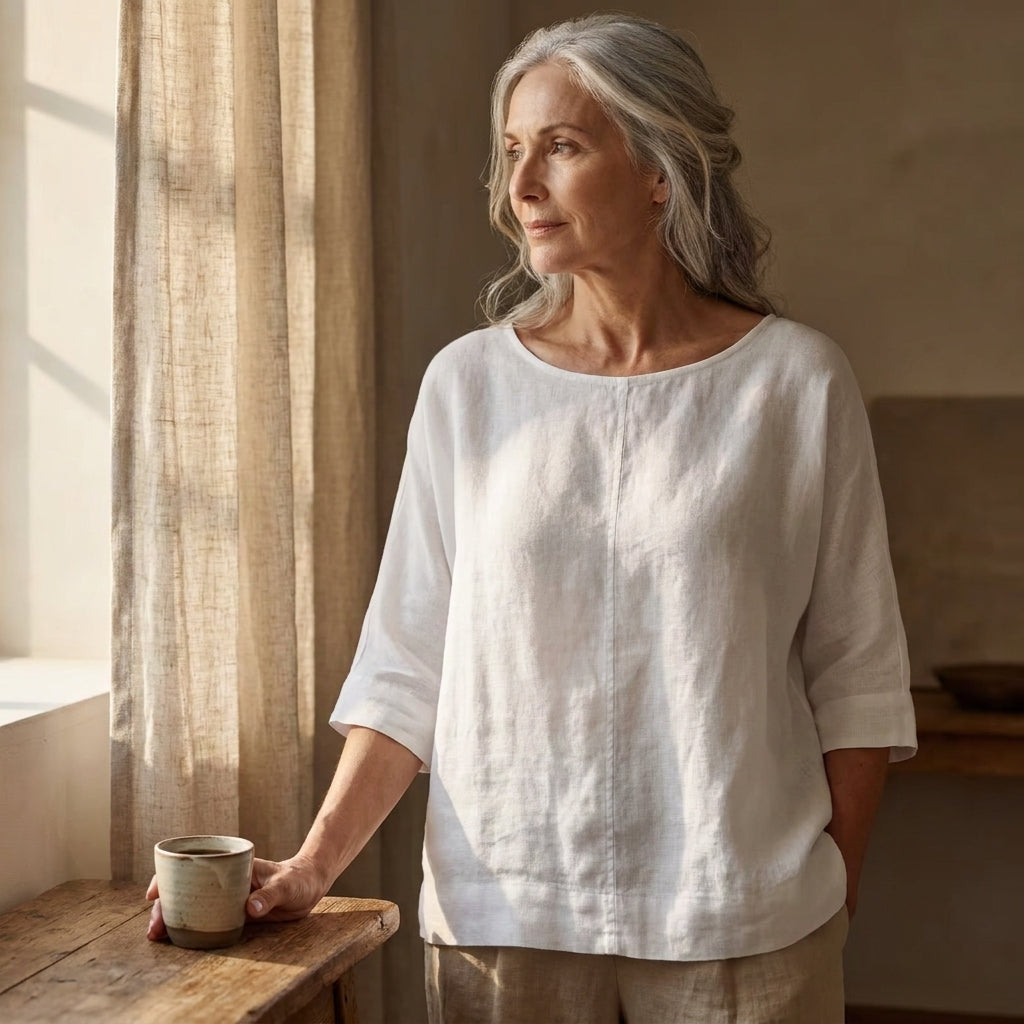 ✨ Linen Boxy Boat Neck Top – Instant Download PDF Sewing Pattern
