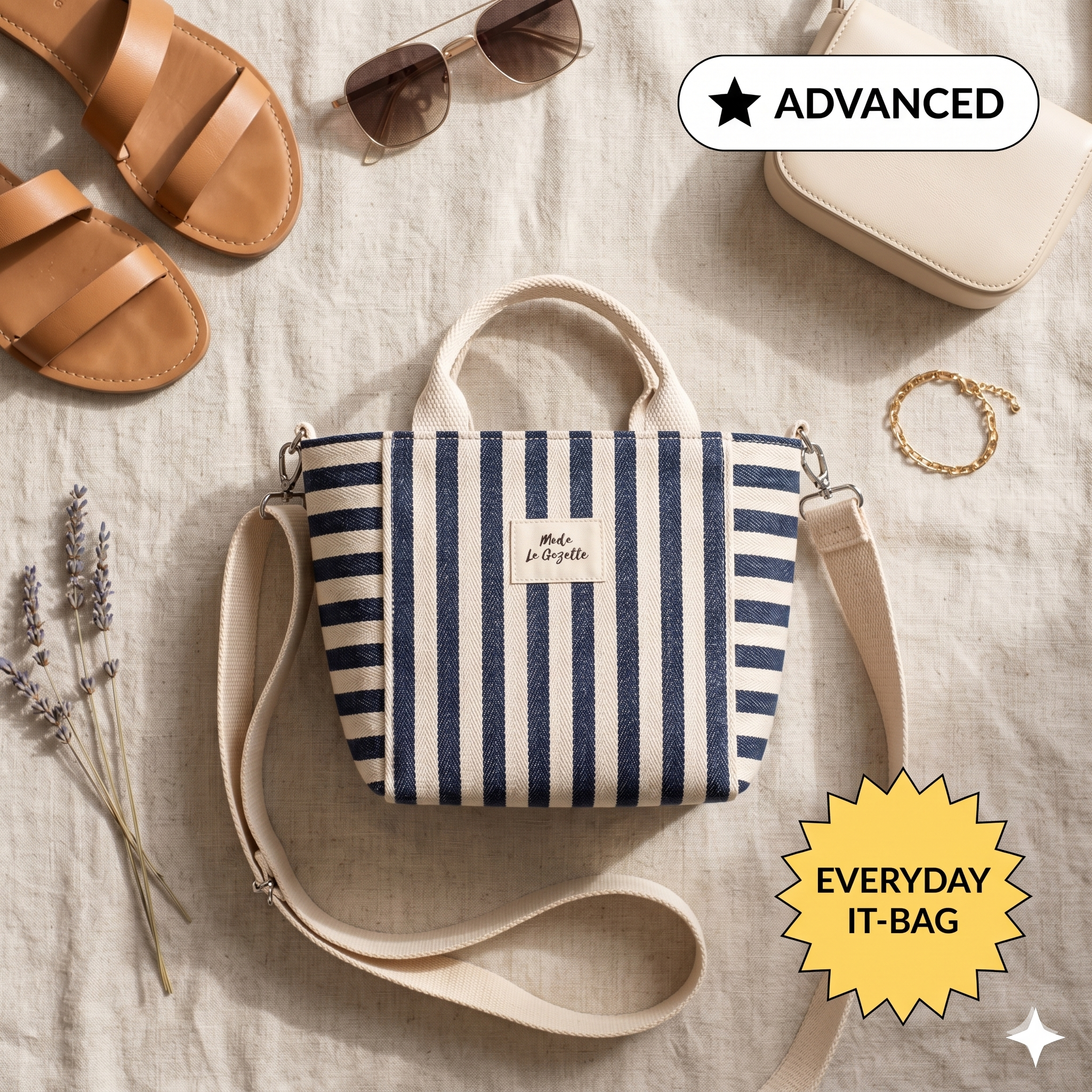 Mini Tote Bag Sewing Pattern, Crossbody Bag, Zipper Pocket