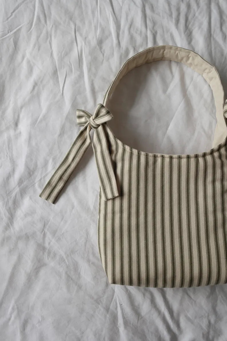Slouchy Bow Bag Sewing Pattern: Beginner Friendly
