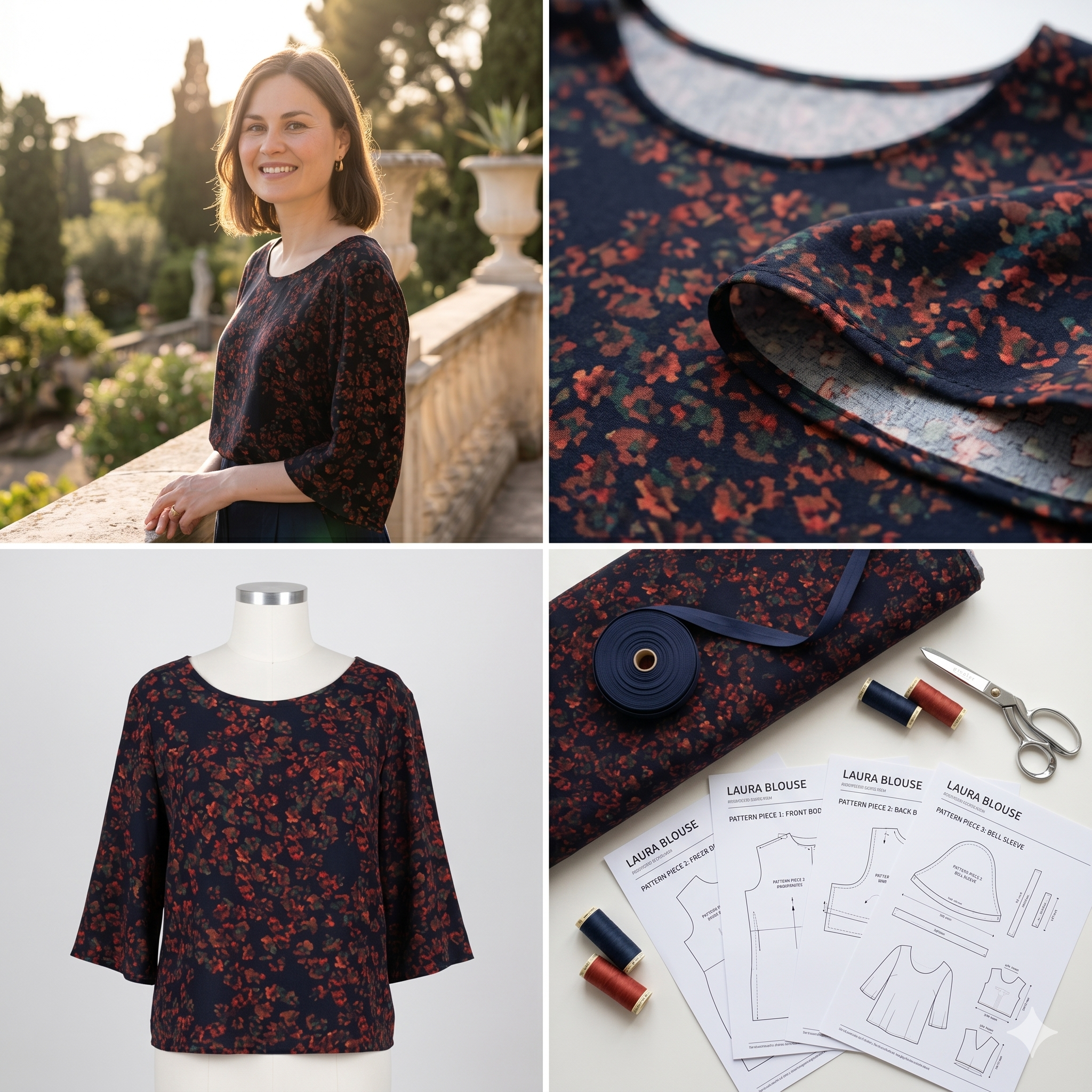 π Laura Blouse β PDF Sewing Pattern