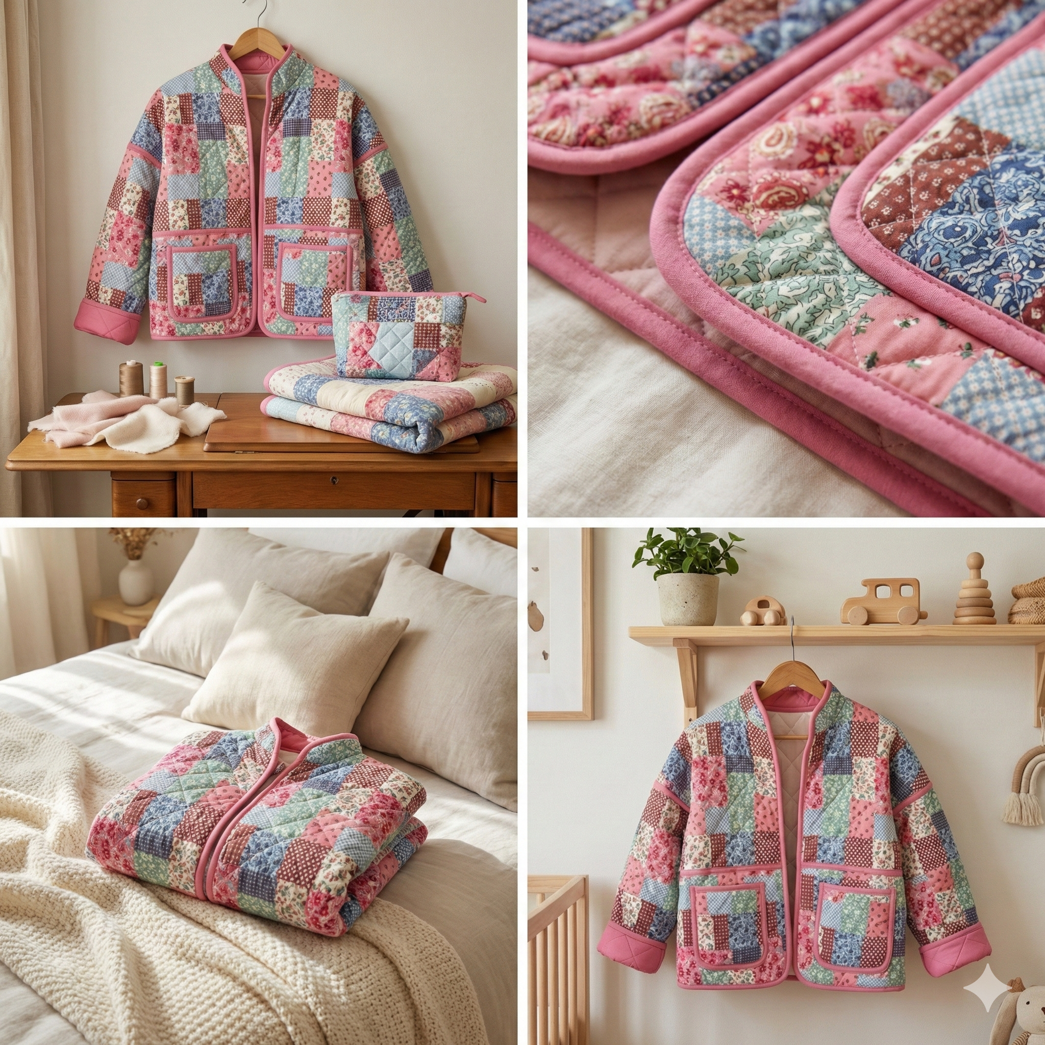 Quilted Jacket Beginner Sewing Pattern | Sizes XXS-5XL | Jacket Cardigan