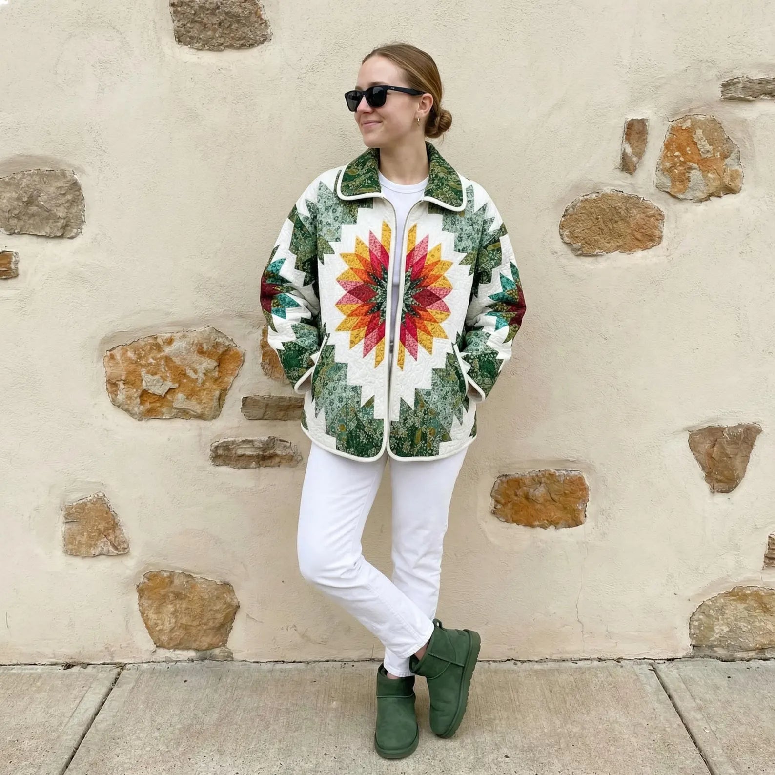 Artful Quilted Jacket Sewing Pattern | Beginner Friendly, Sizes XXS-5XL (Instant Download)