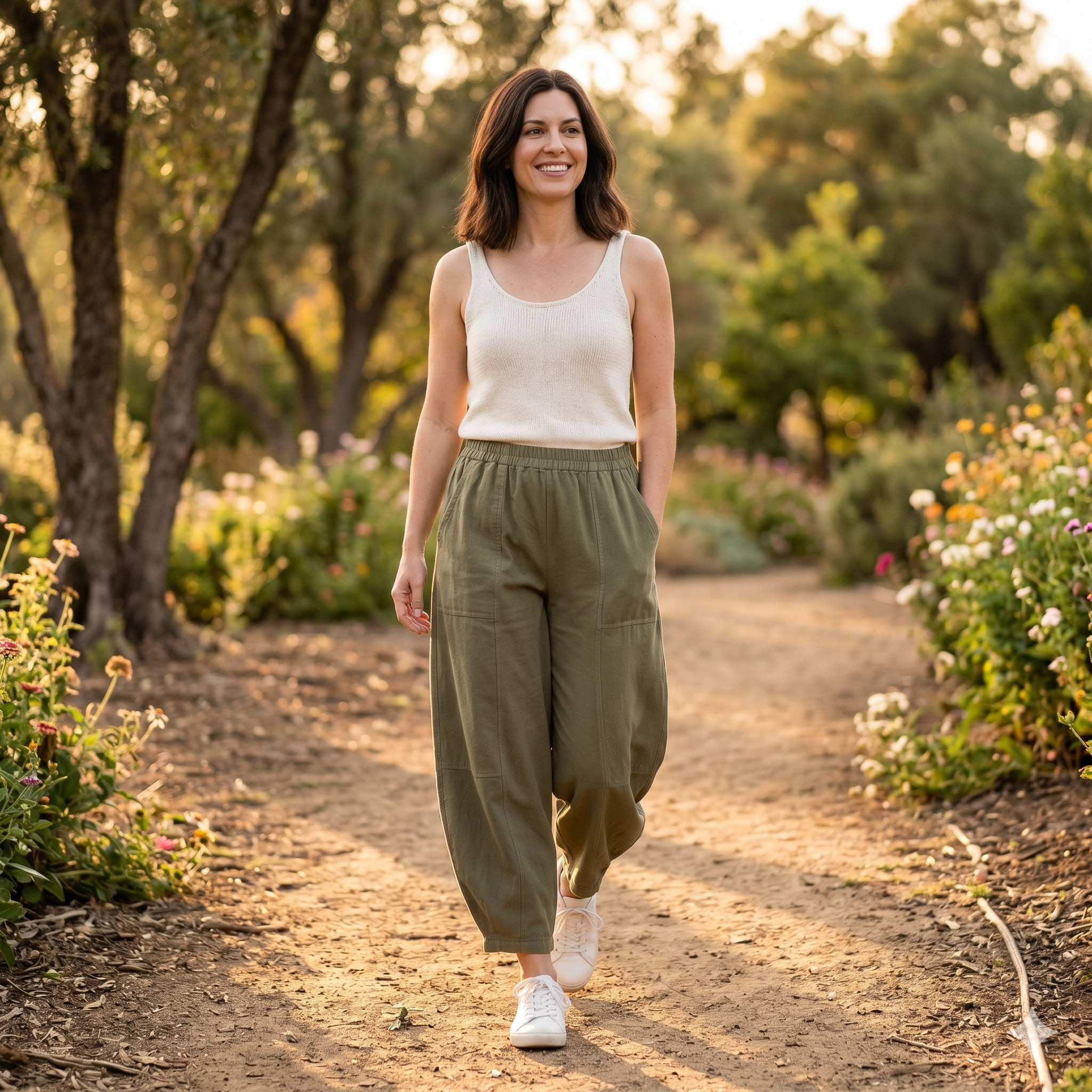 Women's Balloon Pants PDF Sewing Pattern | Loose Fit Lantern Trousers (Digital Download)