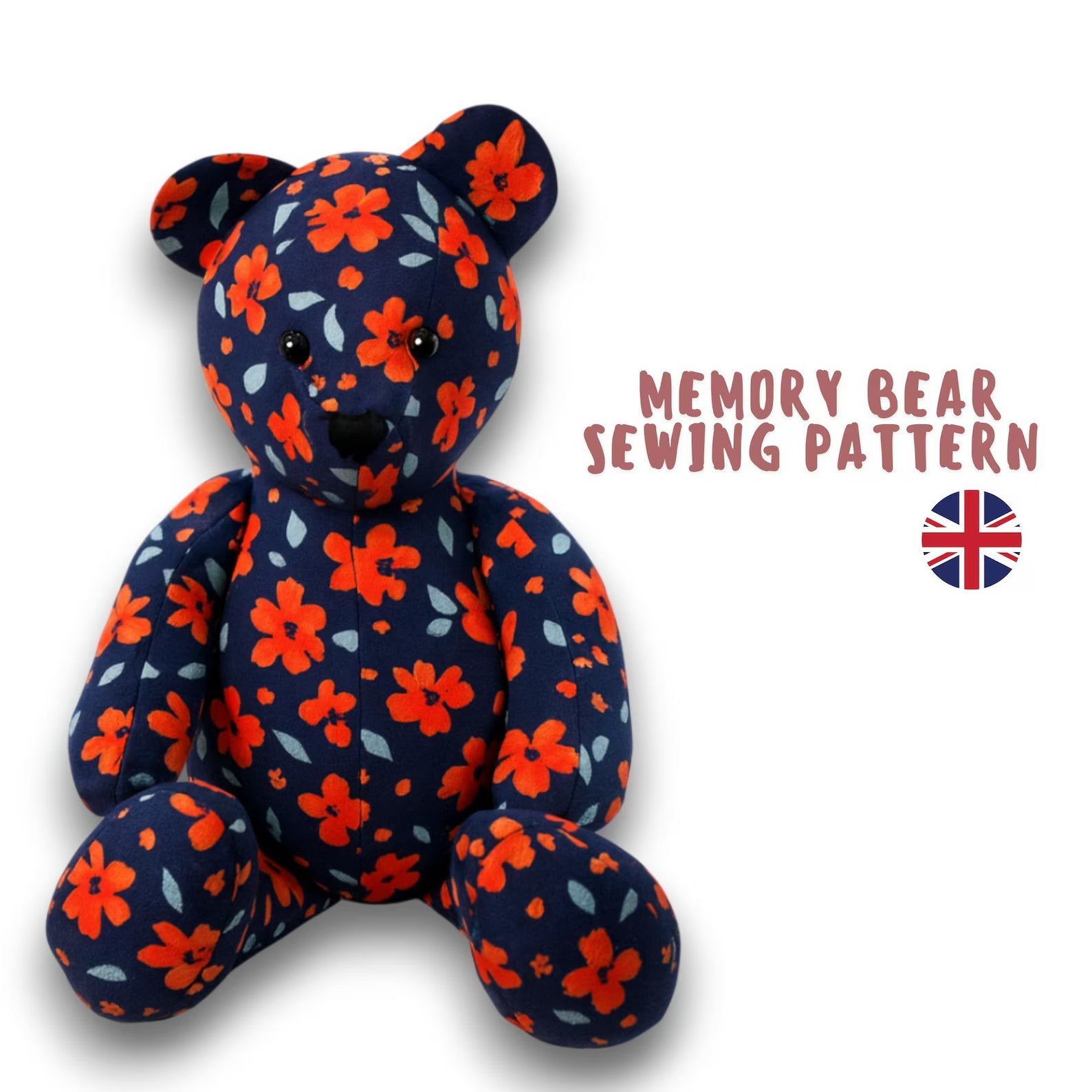 Memory Bear Sewing Pattern PDF | Keepsake Teddy Bear from Clothes