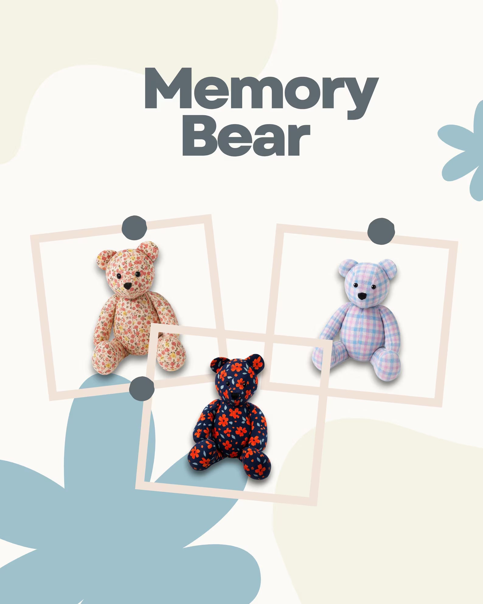 Memory Bear Sewing Pattern PDF | Keepsake Teddy Bear from Clothes