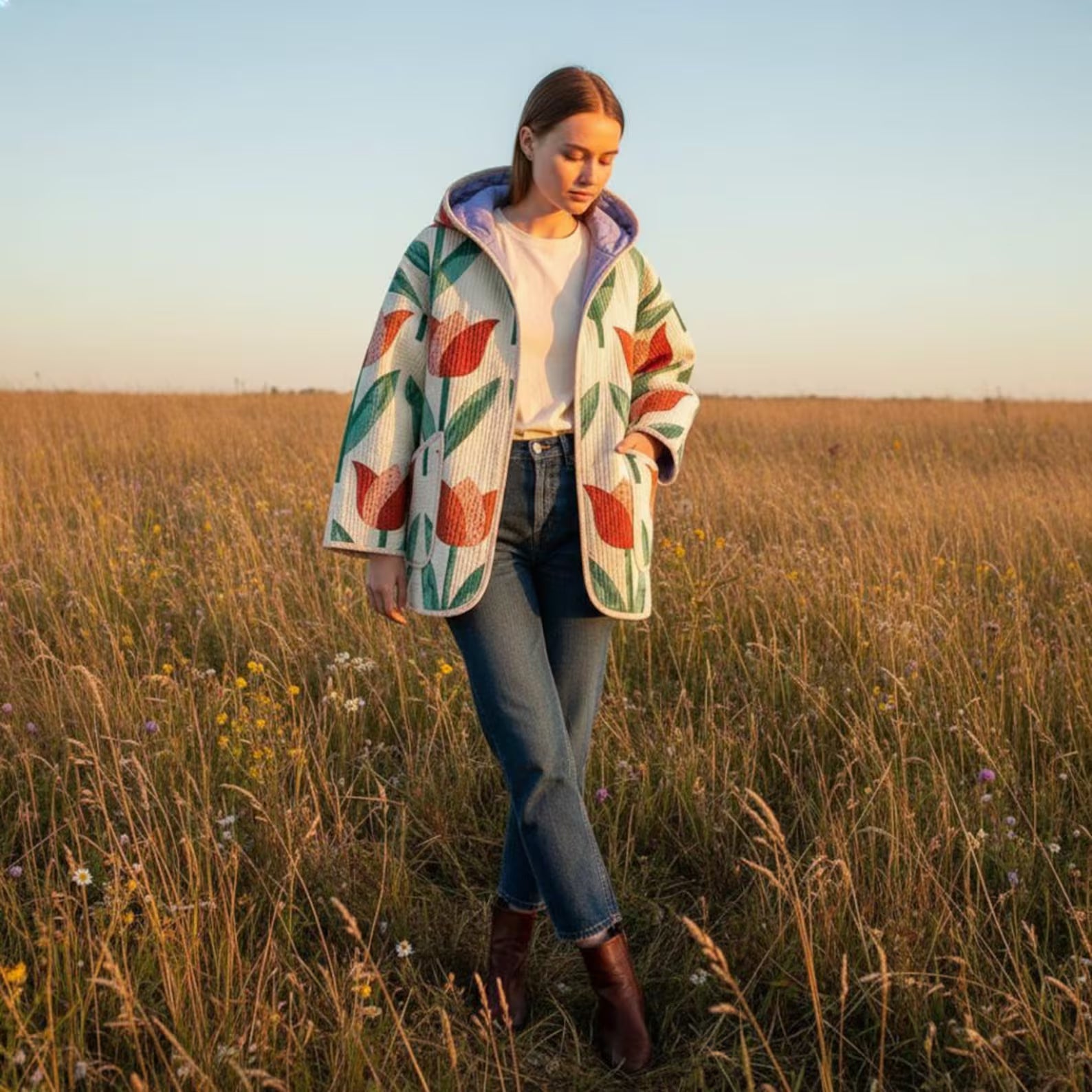 Beginner Hooded Quilted Jacket Sewing Pattern | Sizes XXS-4XL (Instant Download)