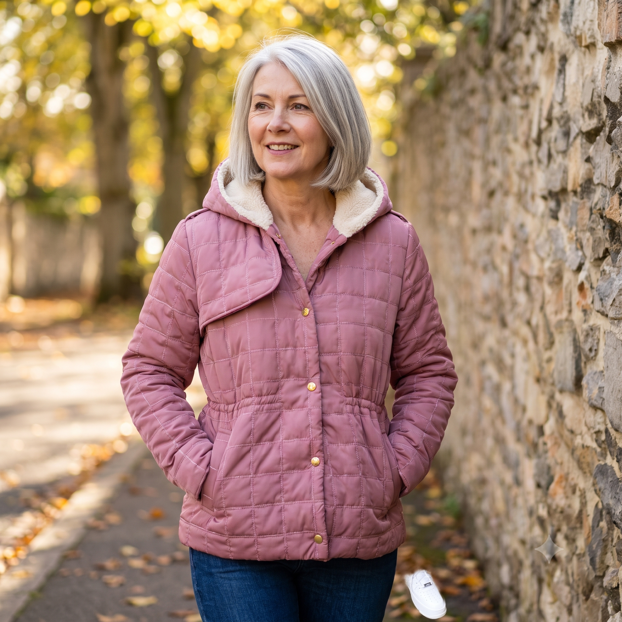 DEMNA Padded Coat Sewing Pattern PDF, Puffer Style Coat, Hooded Winter Jacket, Drawstring Waist, Raglan Pockets, Intermediate, Sizes 34–48