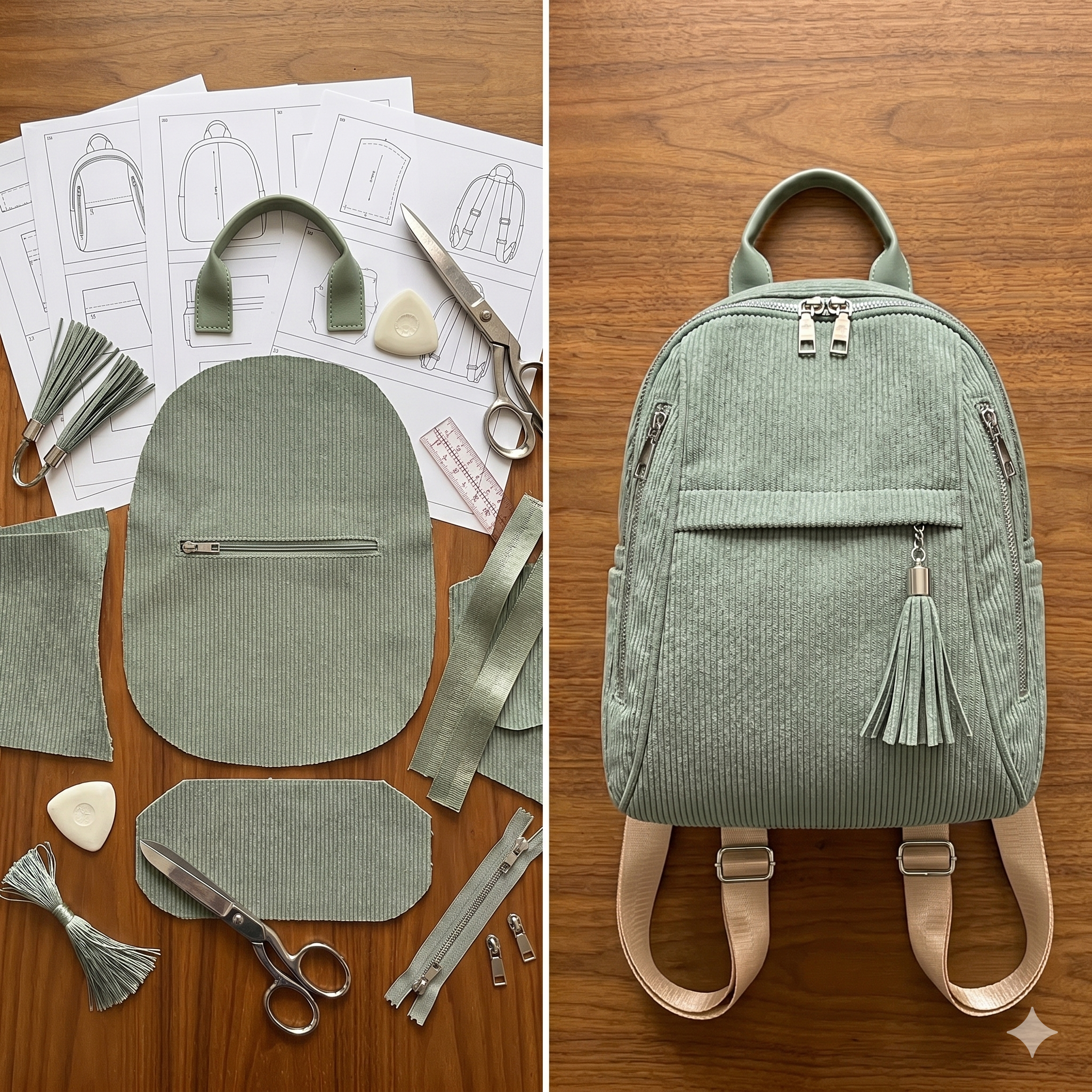 Backpack Sewing Pattern | Bag Pattern | Beginner Pattern | Easy Backpack Pattern | Sewing Pattern | PDF Sewing Pattern | Easy Bag Pattern