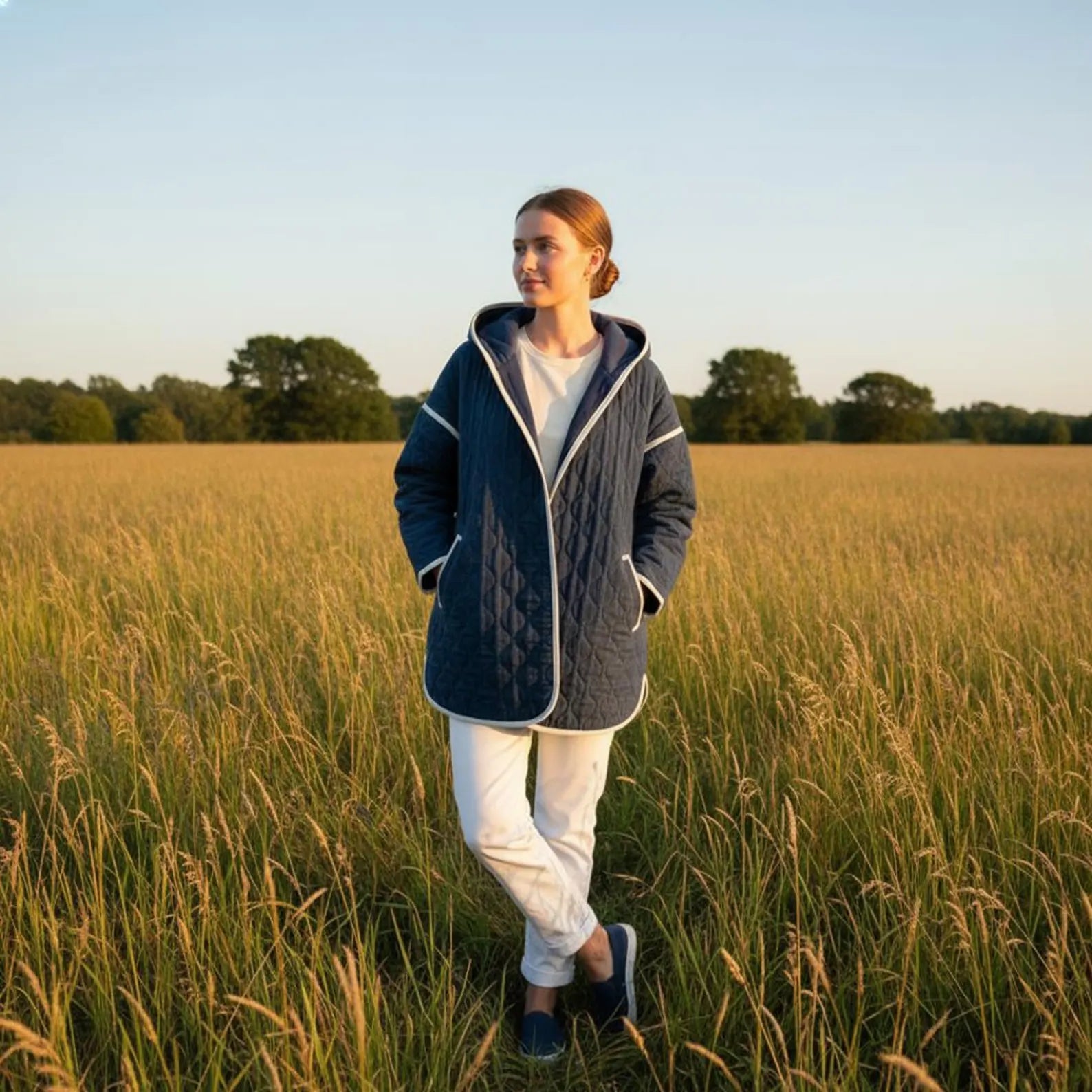 Florence Quilt Coat Beginner Sewing Pattern | Sizes XXS-4XL | Jacket Cardigan | Long Coat | INSTANT DOWNLOAD