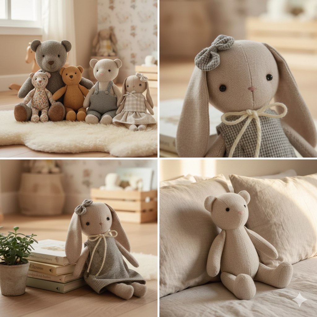 Bunny Sewing Pattern Mini Stuffed Rabbit PDF Sewing Pattern