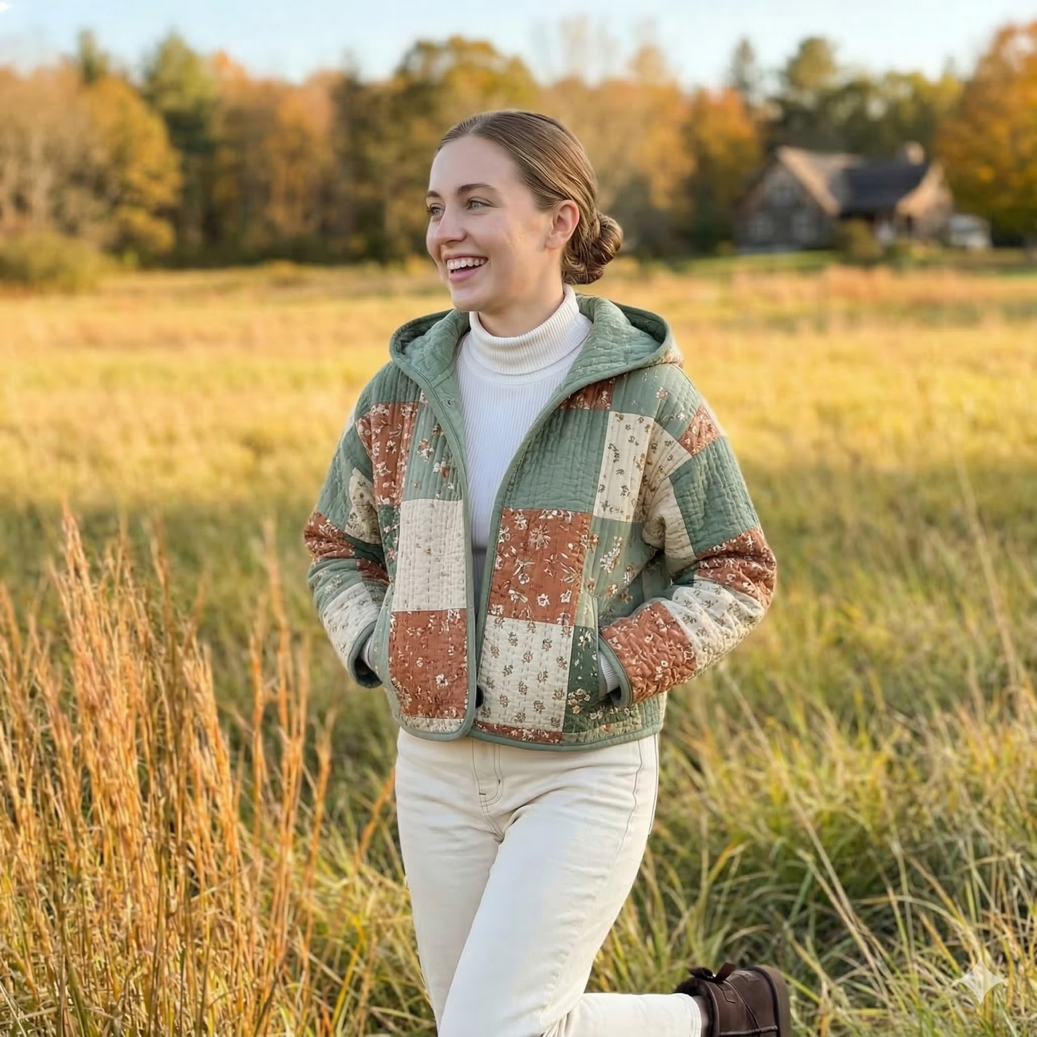 Laurel Crop Jacket Sewing Pattern | Beginner Friendly, Sizes XXS-4XL (Instant Download)