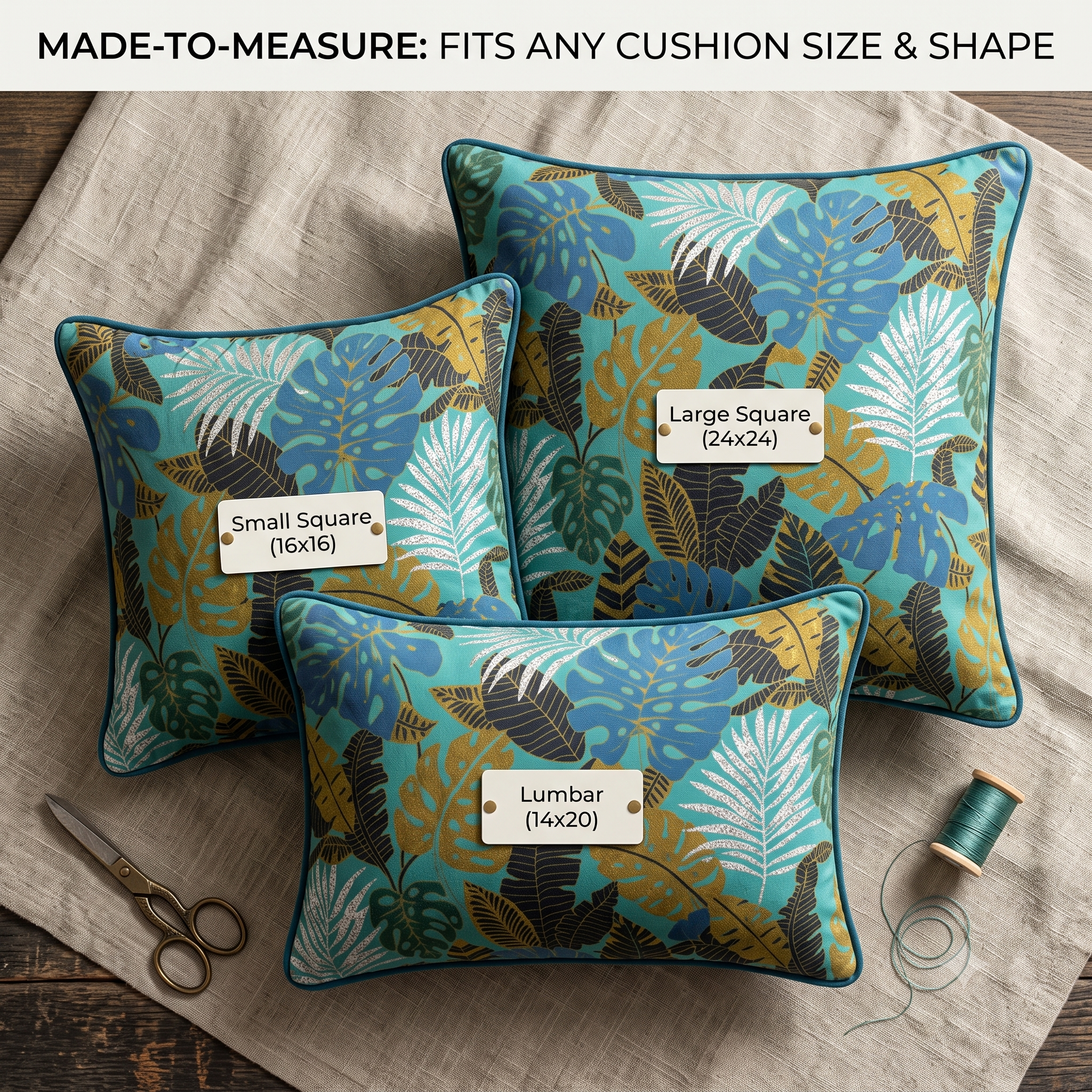 CALCUTTA Cushion Cover Sewing Pattern PDF, Made to Measure Pillow Covers, Custom Size Cushion Cover, Beginner Friendly, Instant Download