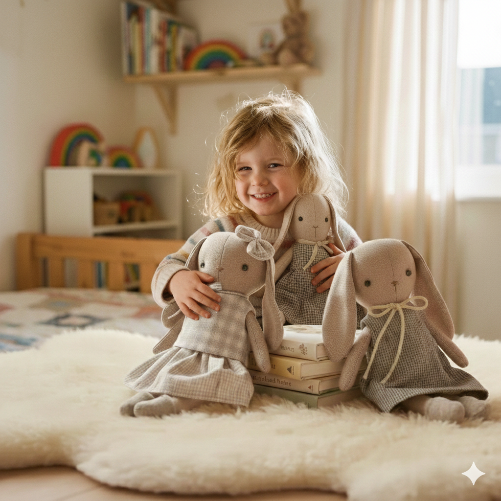 Bunny Sewing Pattern Mini Stuffed Rabbit PDF Sewing Pattern