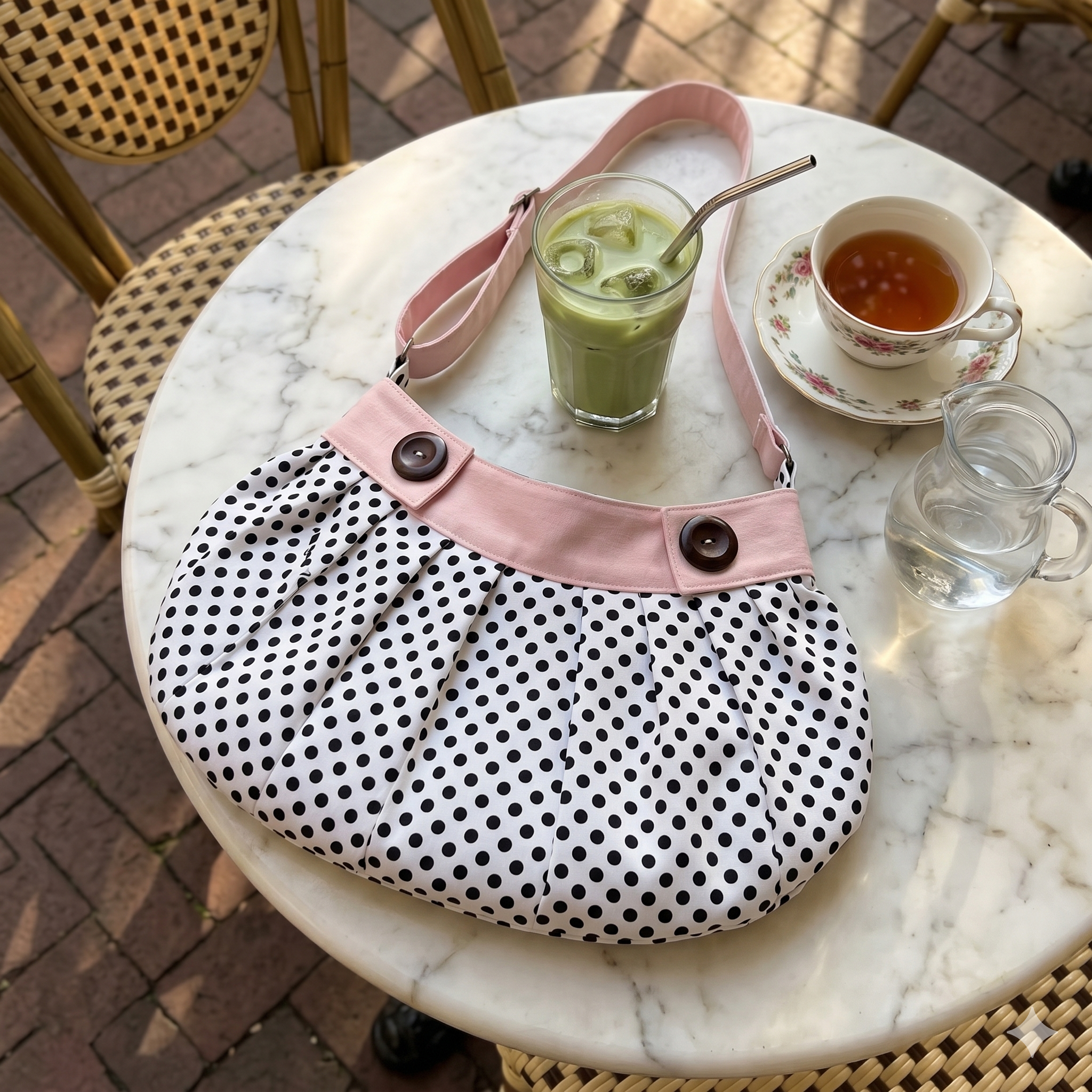 Harbour Bag Sewing Pattern | Pleated Shoulder Bag | Button Closure (Digital PDF)