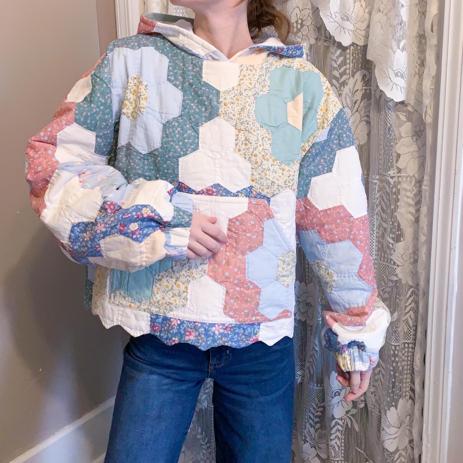 Quilt Hoodie PDF Sewing Pattern | Beginner Friendly | Sizes XS-S, M-L, L-XL | Instruction Booklet | Quilt Hoodie | Women’s Hoodie Pattern